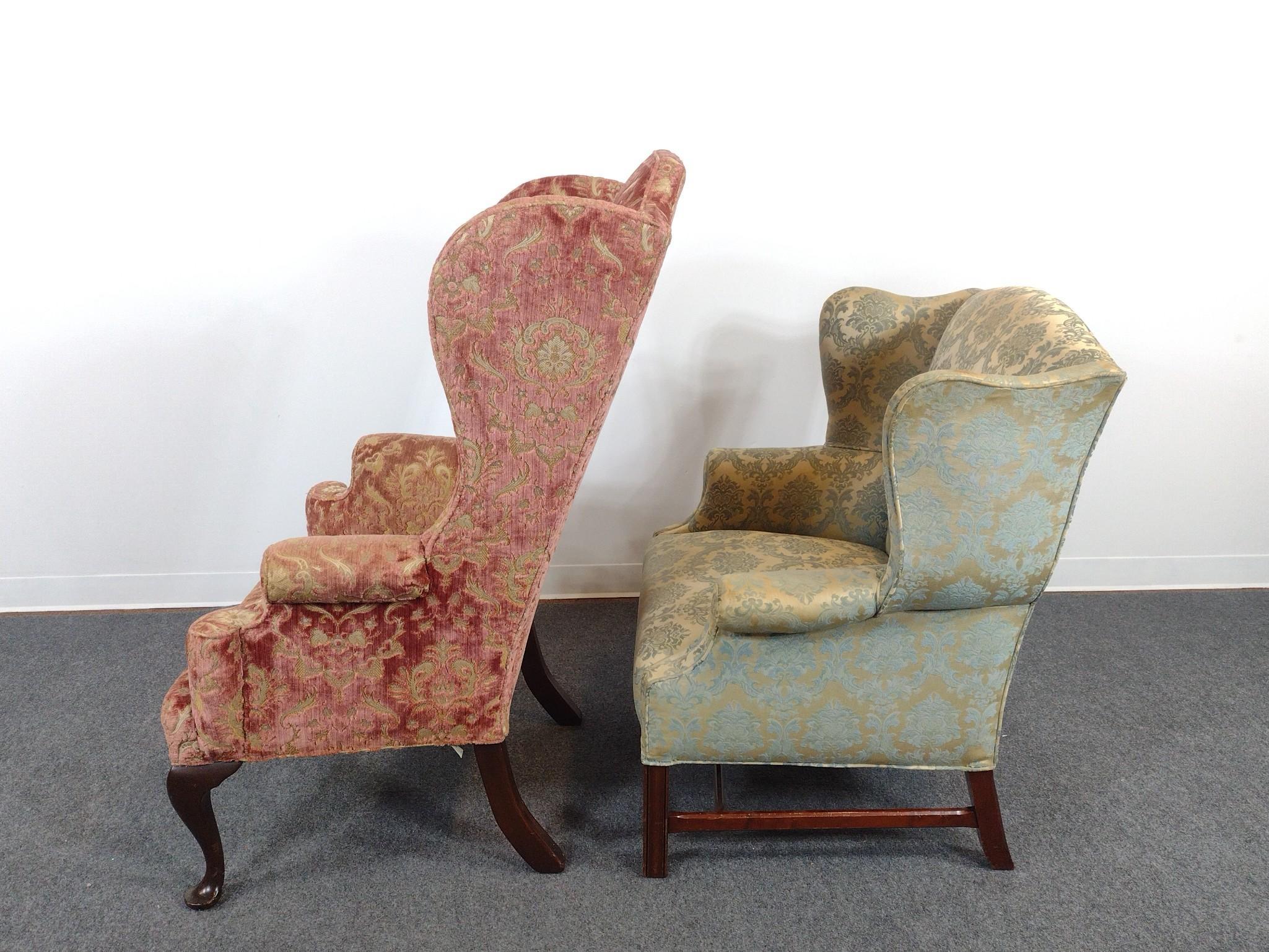 2 Wing Back Chairs