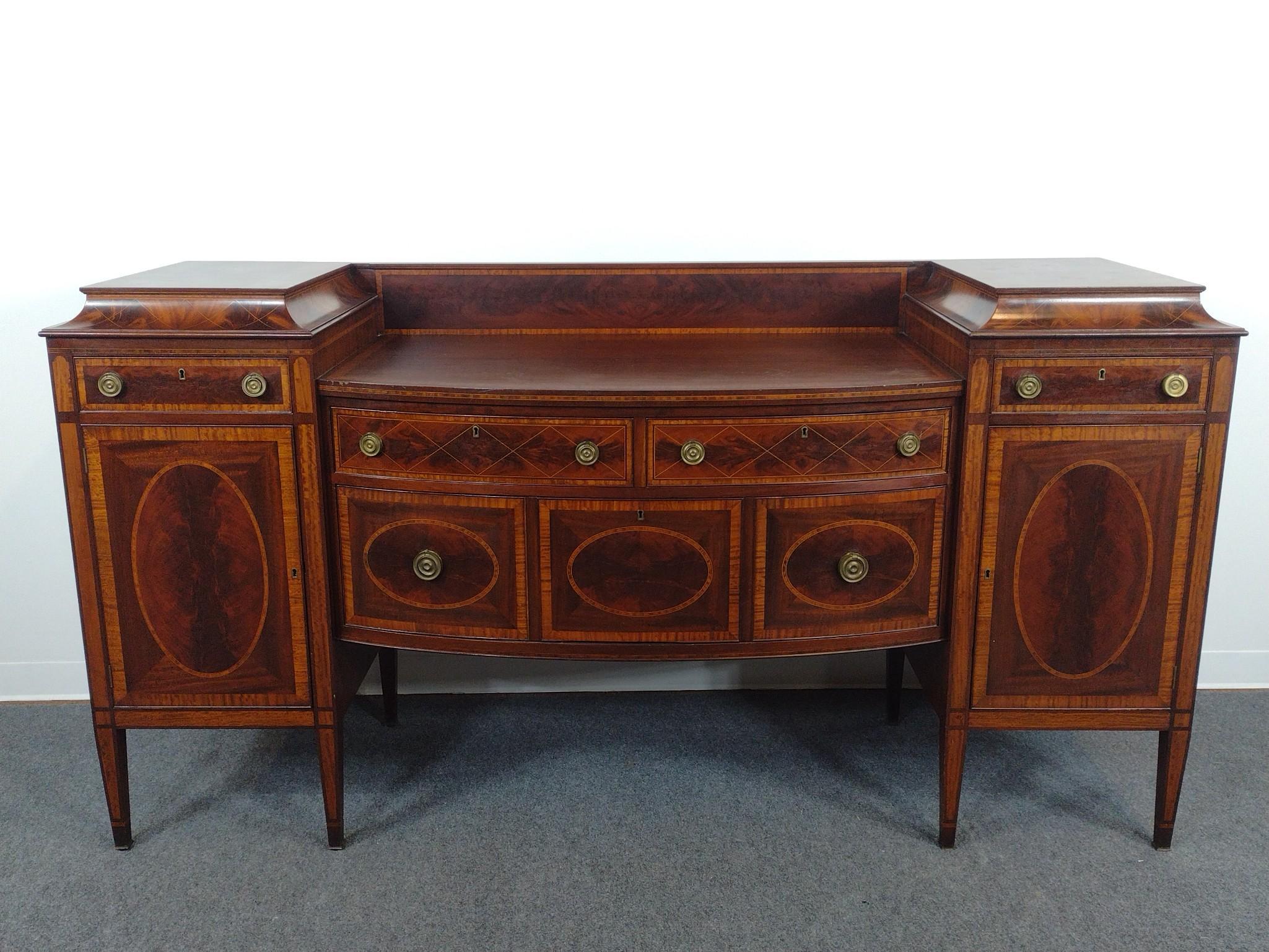 Royal Furniture Co Federal Inlaid Sideboard