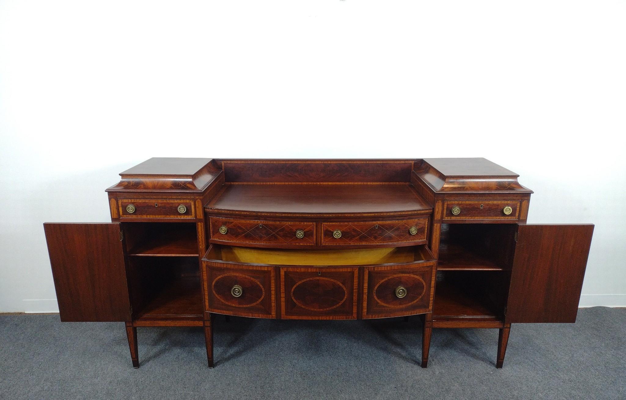 Royal Furniture Co Federal Inlaid Sideboard