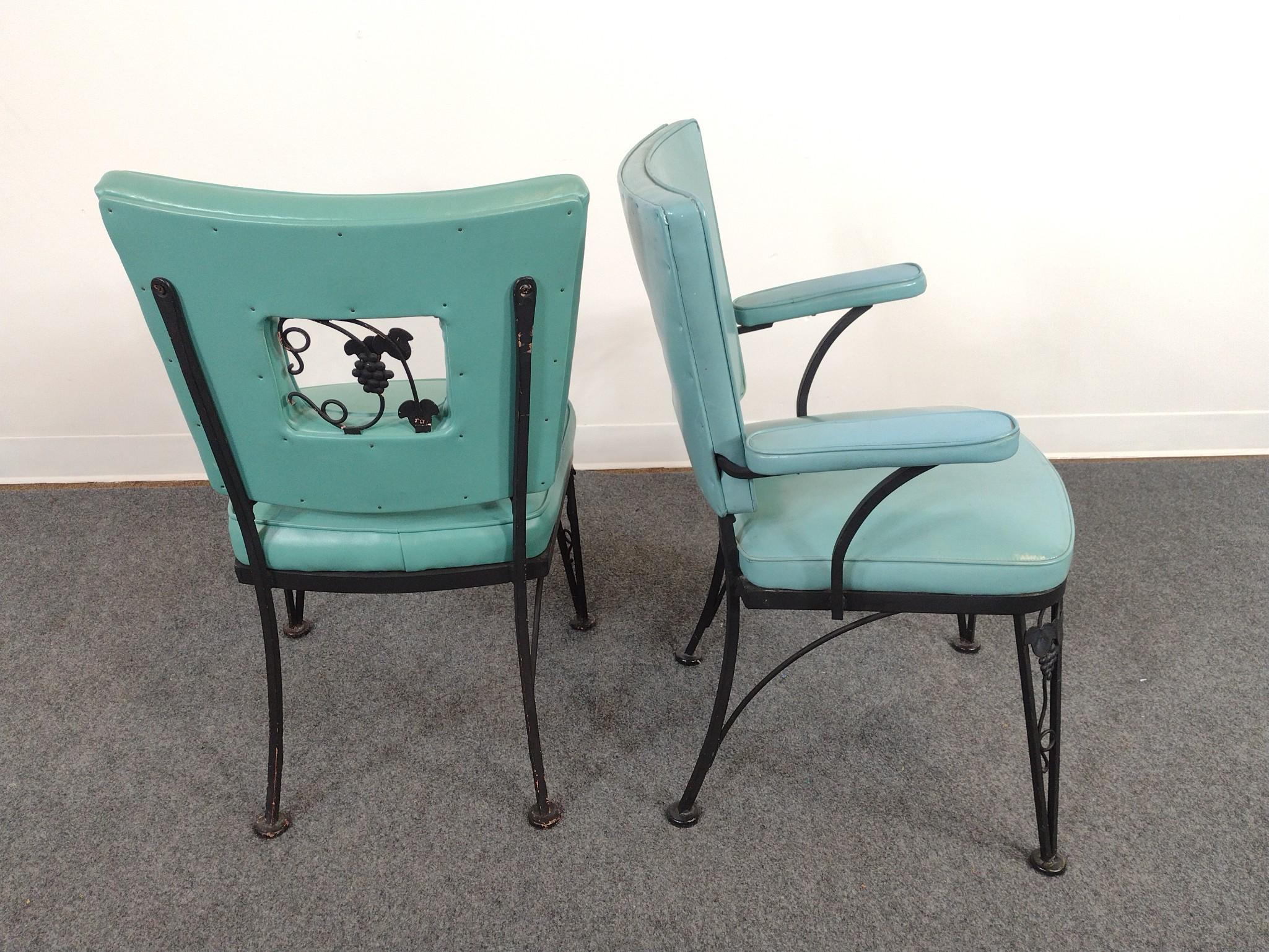 5 Metal Outdoor Chairs