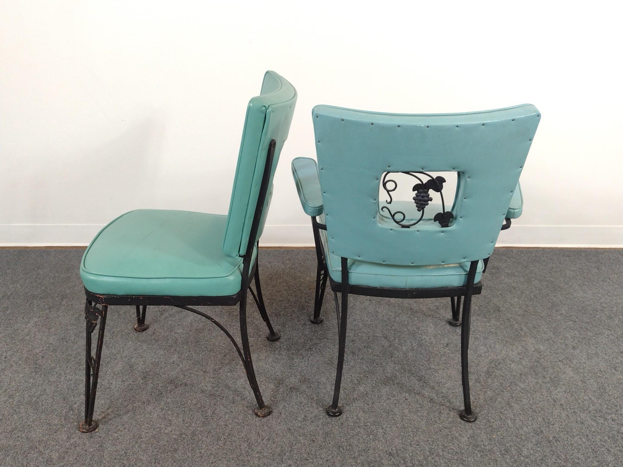 5 Metal Outdoor Chairs