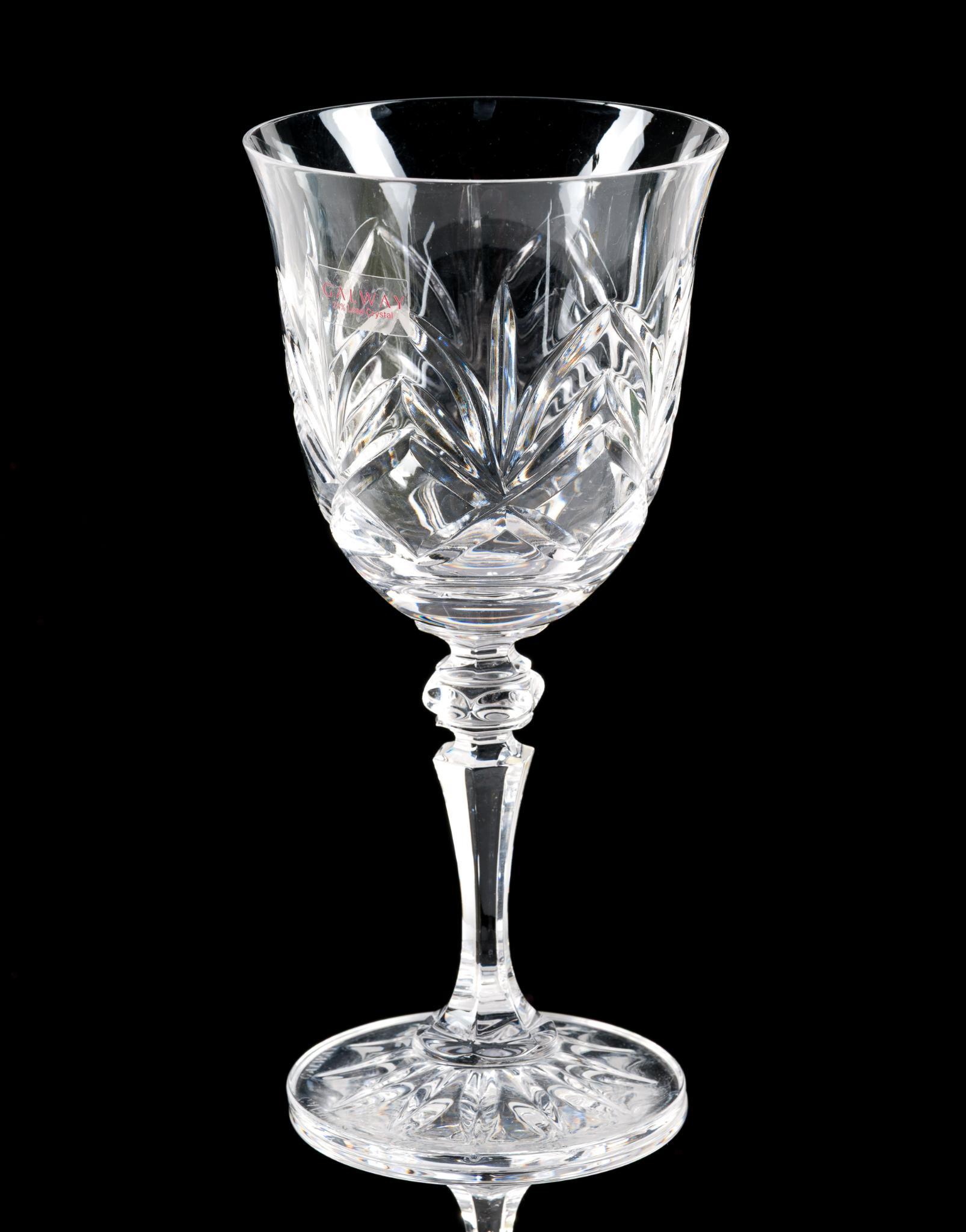 Galway Crystal and Fenton Vase