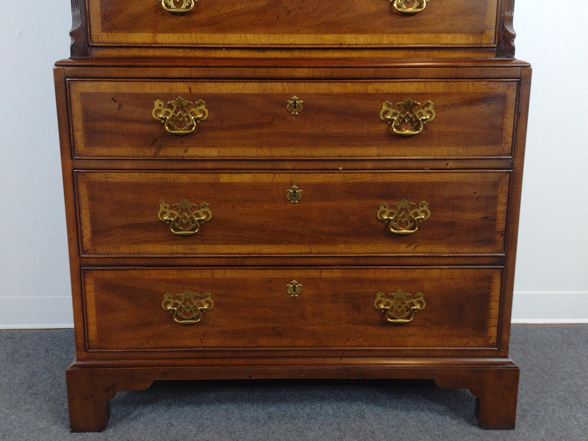Henredon Tall Chest on Chest and Nightstand