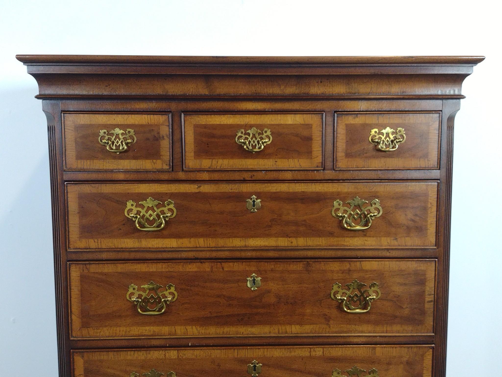 Henredon Tall Chest on Chest and Nightstand