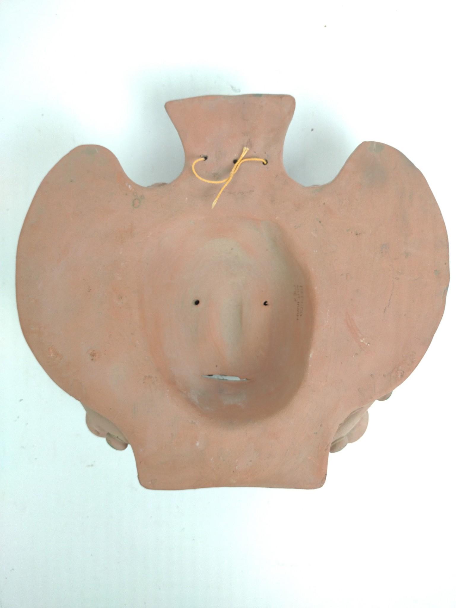 Mexican Mask, Vintage Pull Toy, Folk Art Hobo Musicians