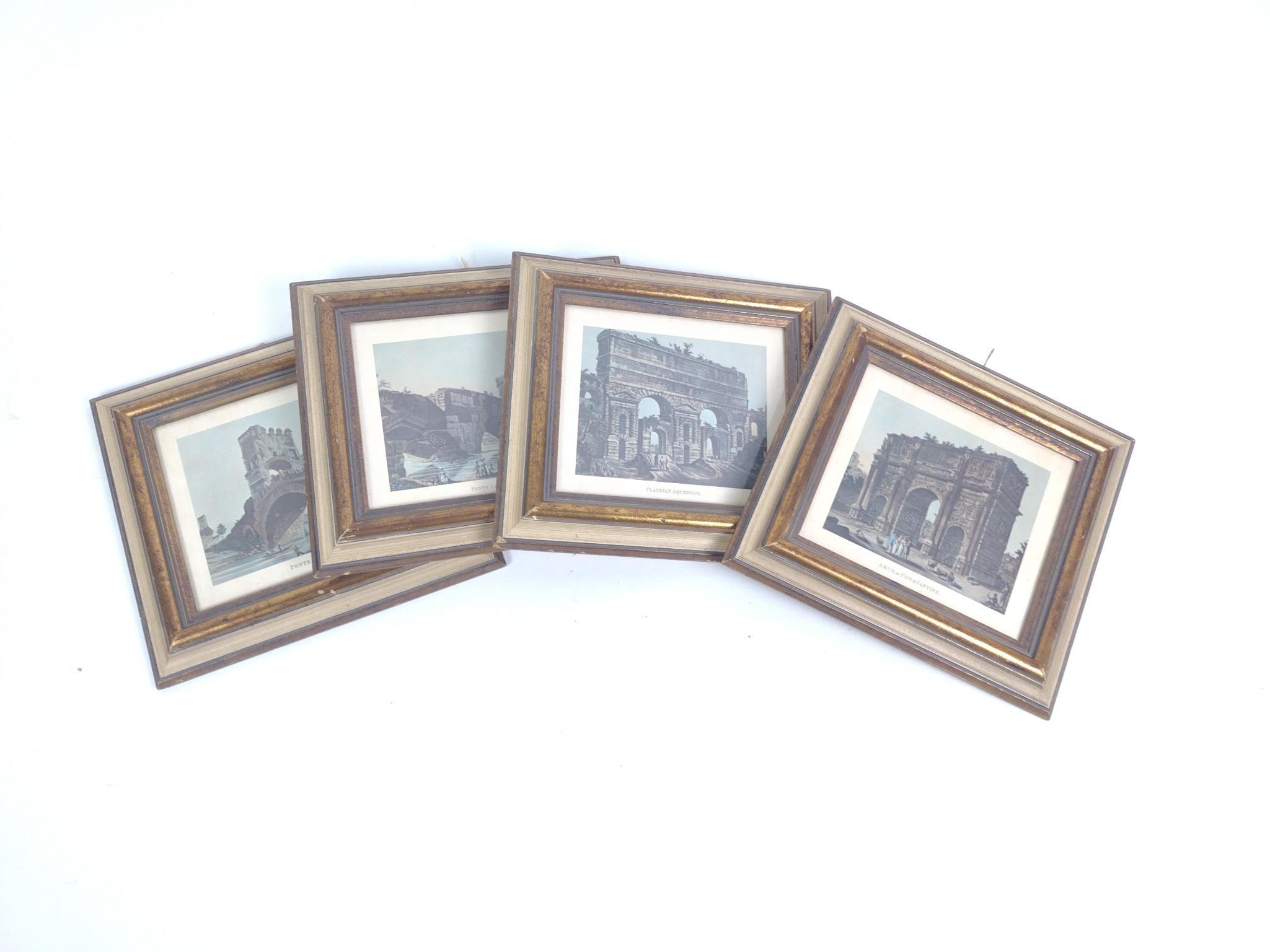 Set of 4 Framed Roman Prints