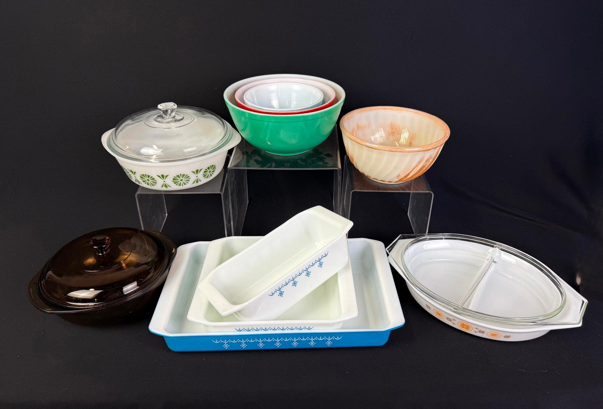 Assorted Glass Serving Dishes