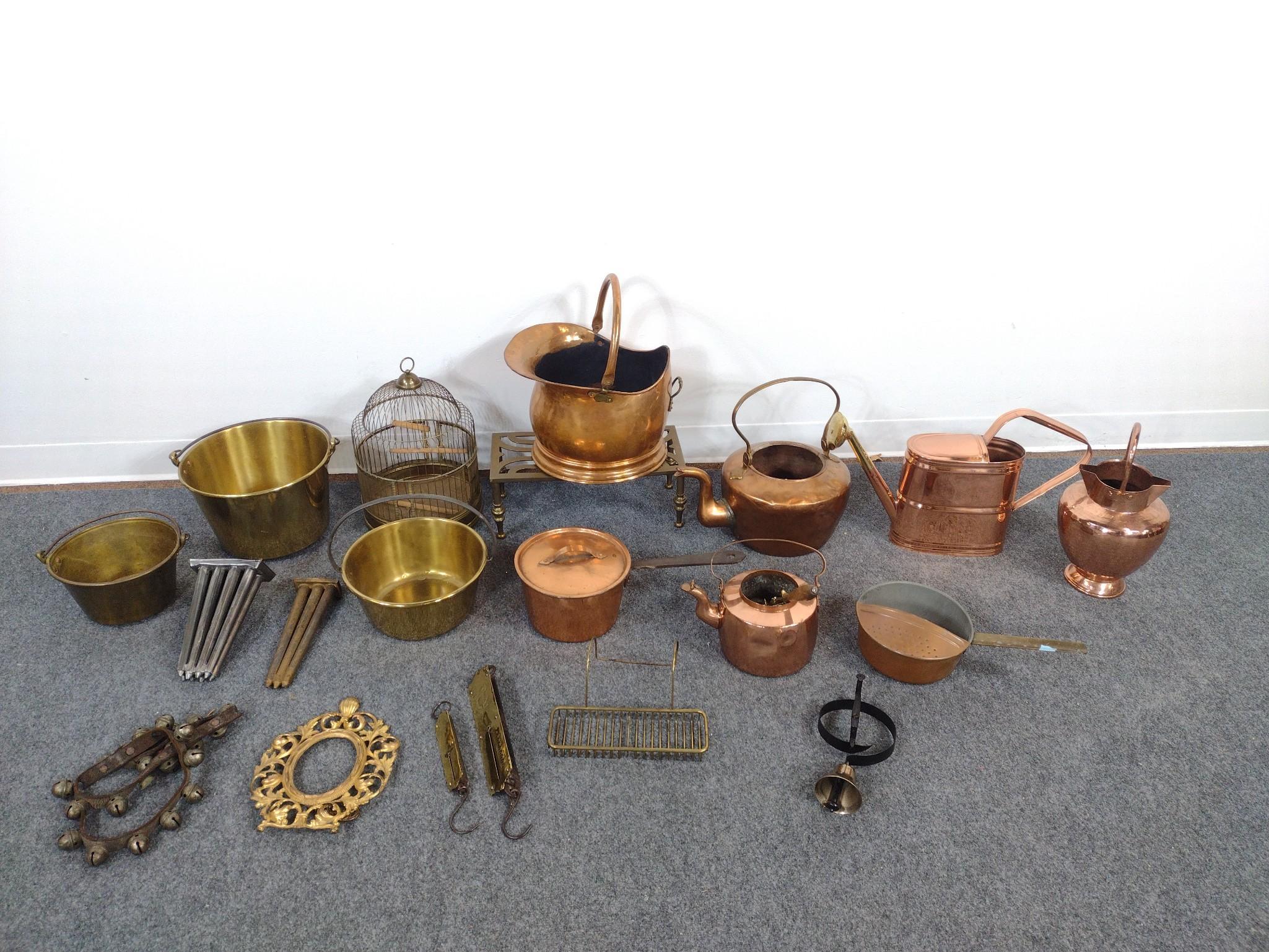 Brass and Copper Kitchenware