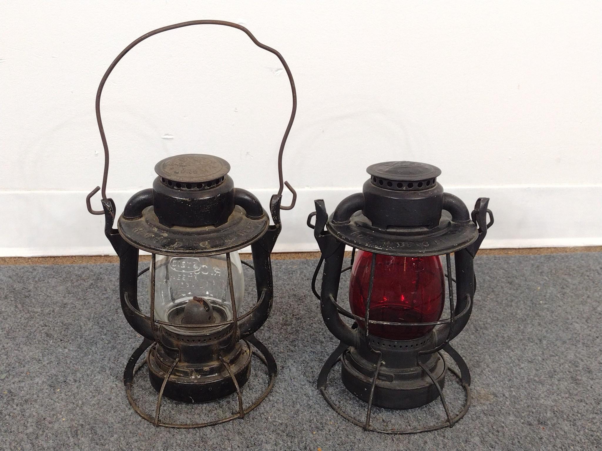 2 Railroad Lanterns