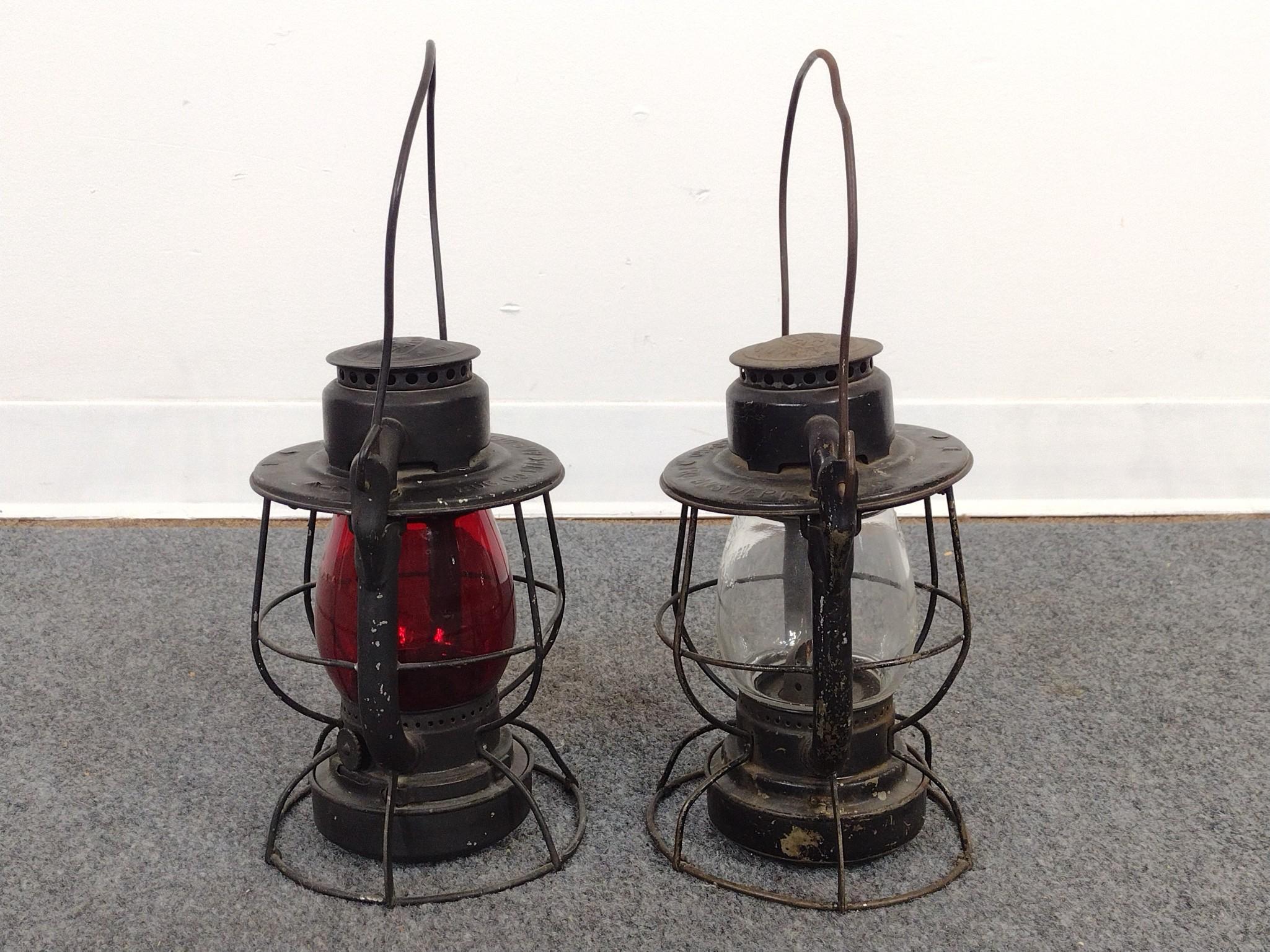 2 Railroad Lanterns