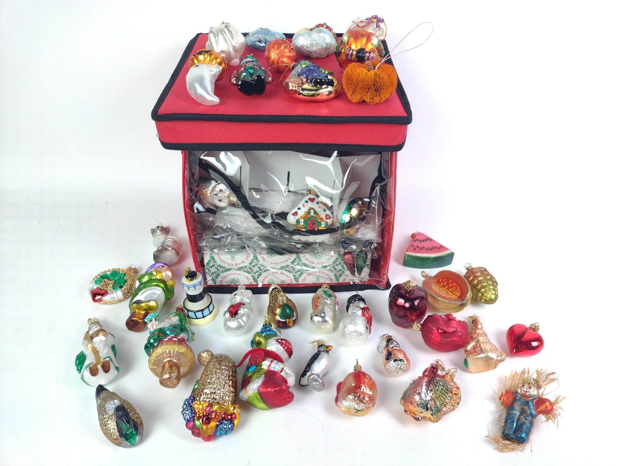 Handblown Glass Holiday Ornaments