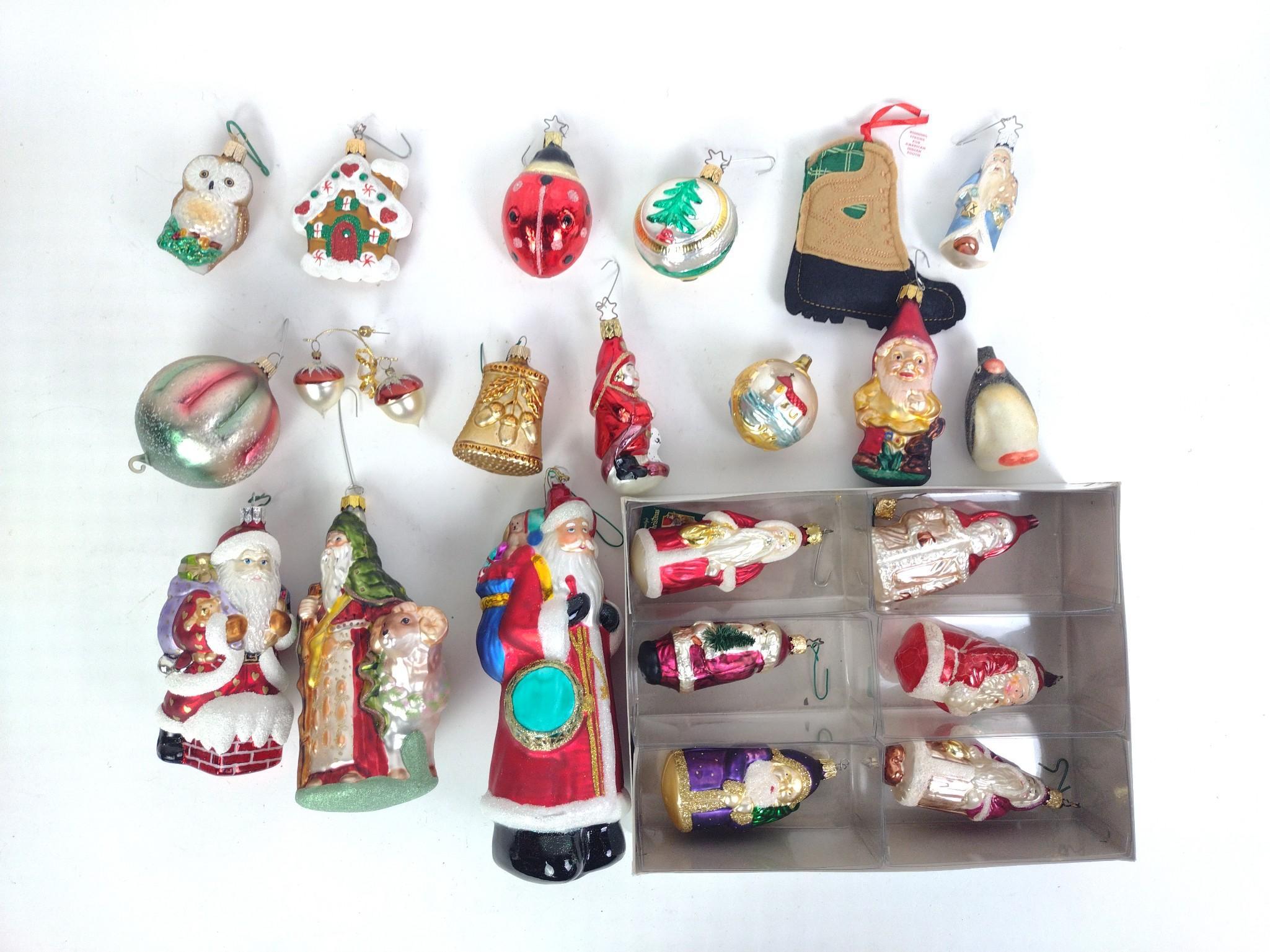 Handblown Glass Holiday Ornaments