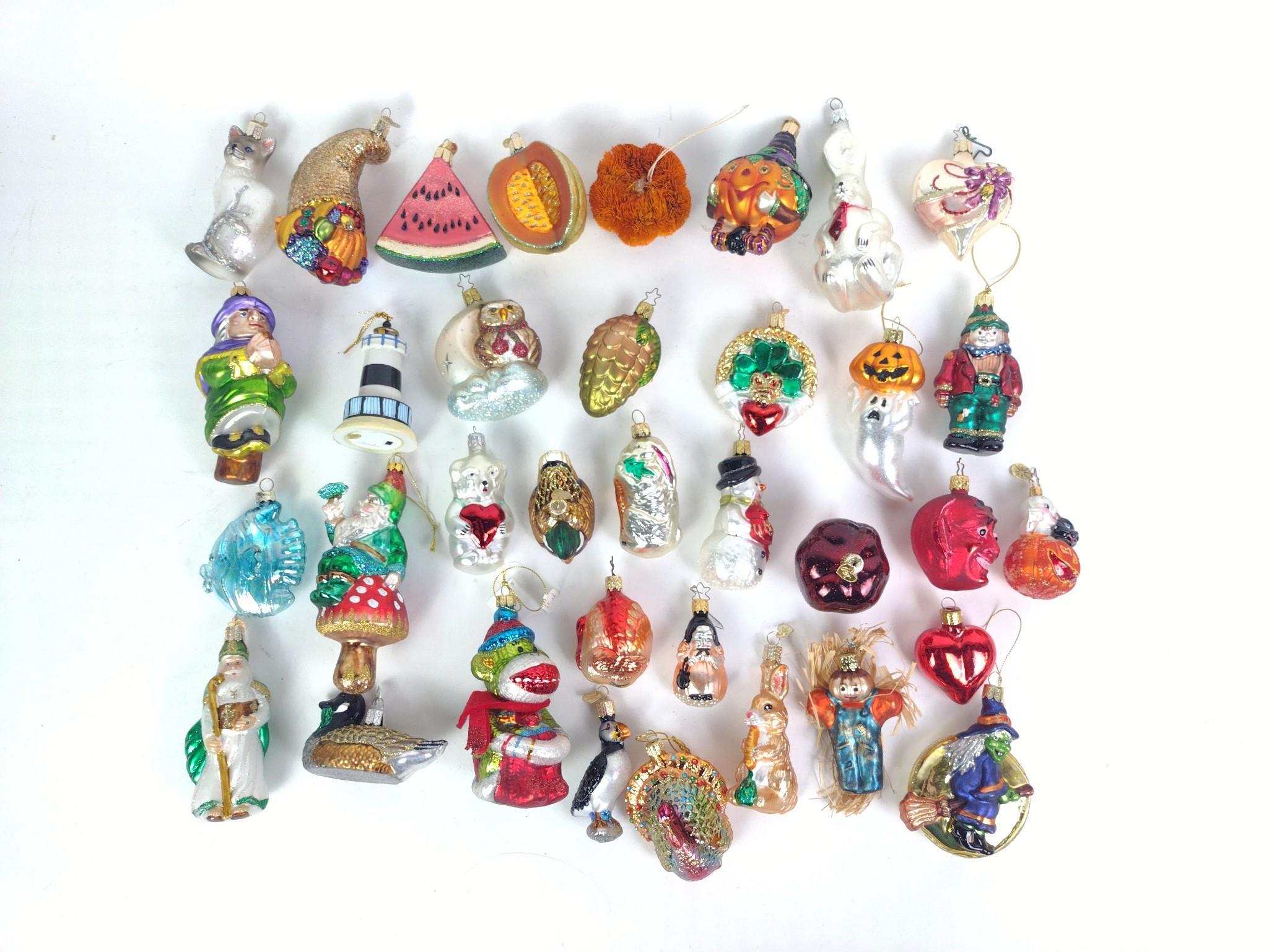 Handblown Glass Holiday Ornaments