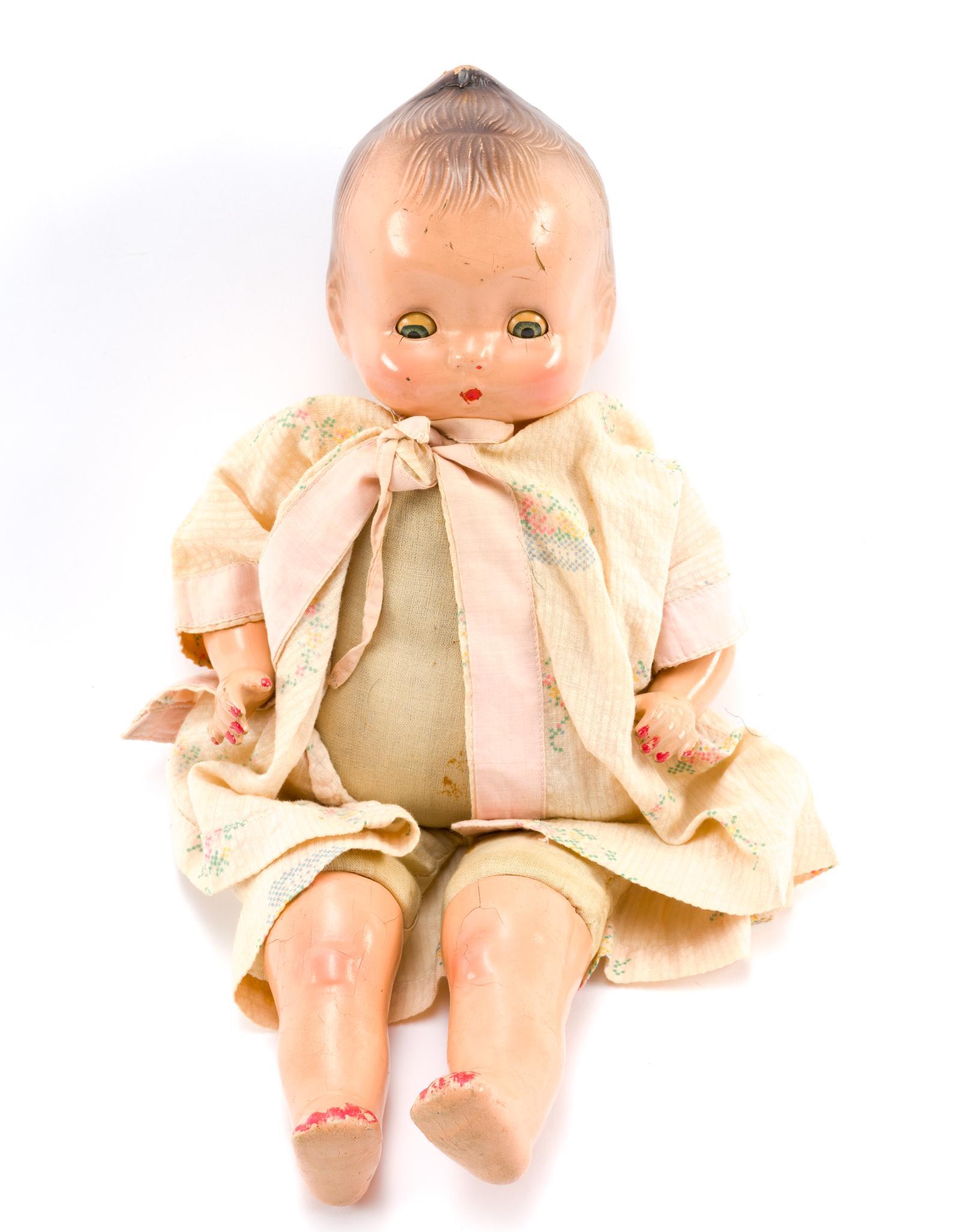 2 Vintage Composition Baby Dolls