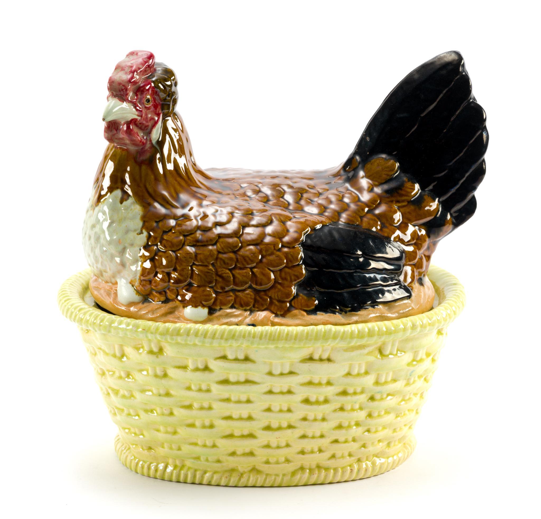 Ceramic Hen-on-Nest and Servingware