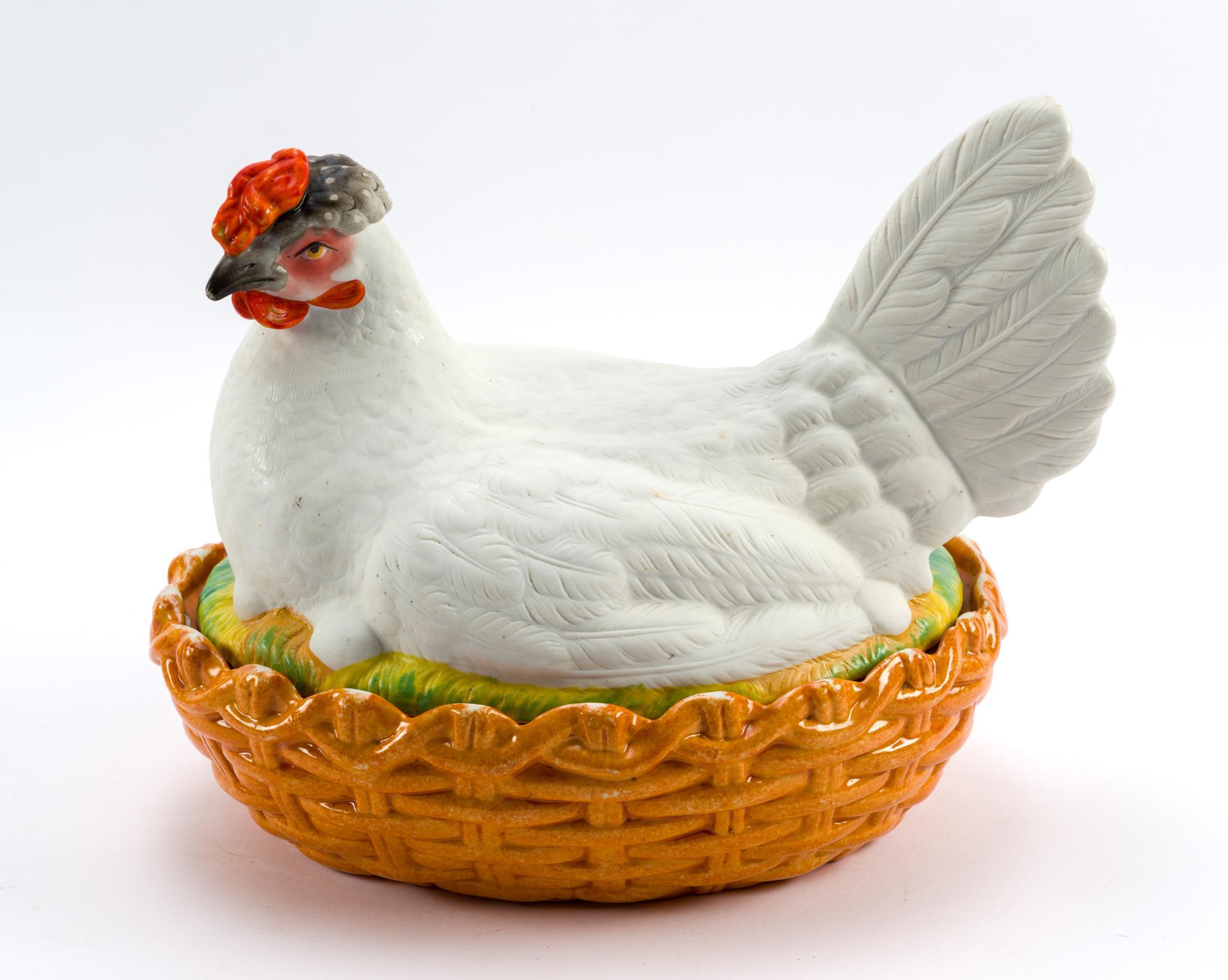 Ceramic Hen-on-Nest and Servingware