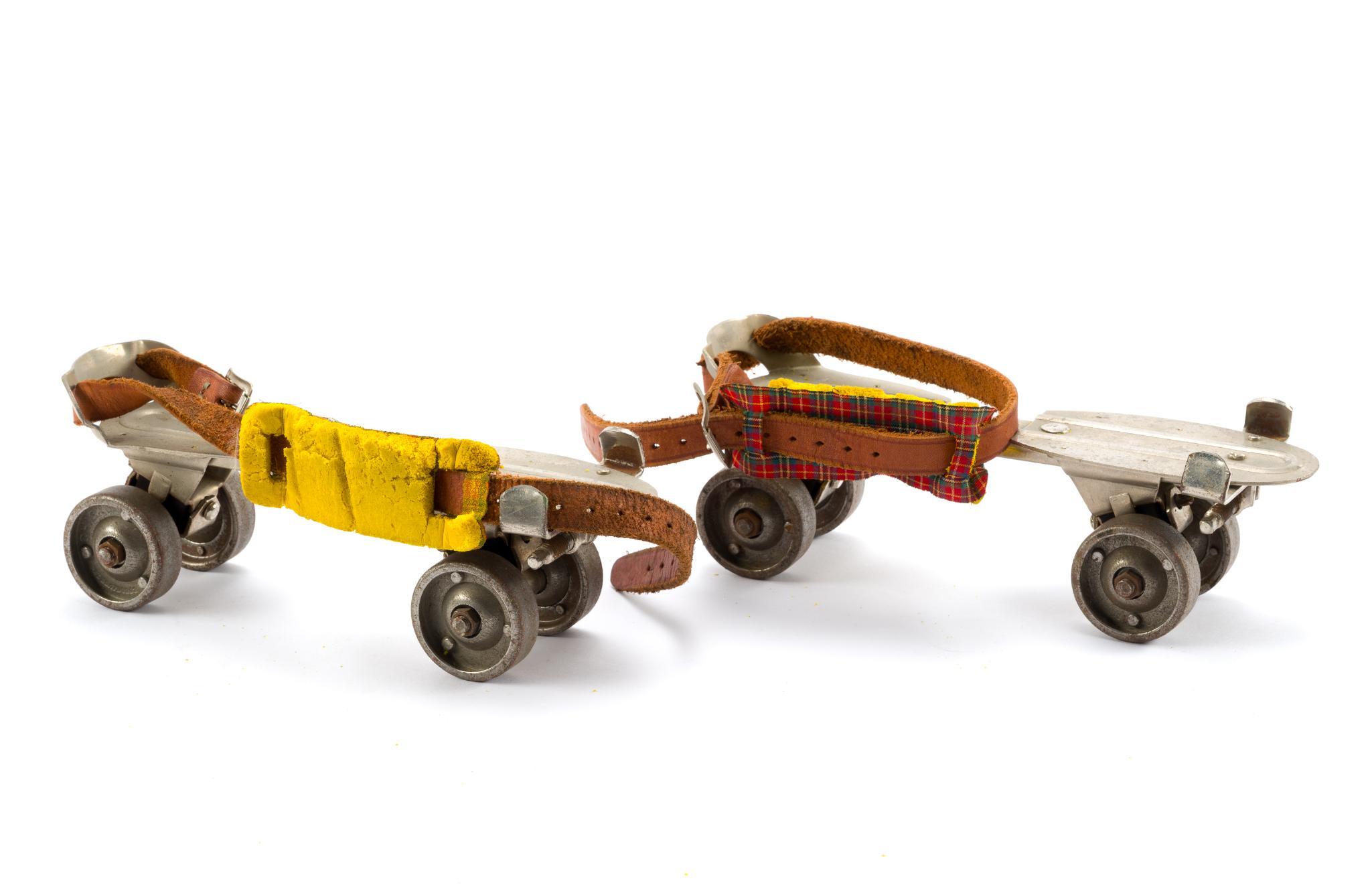 Vintage Toys, Skates, and Ephemera Incl. A. H. Fox Toy Shotgun