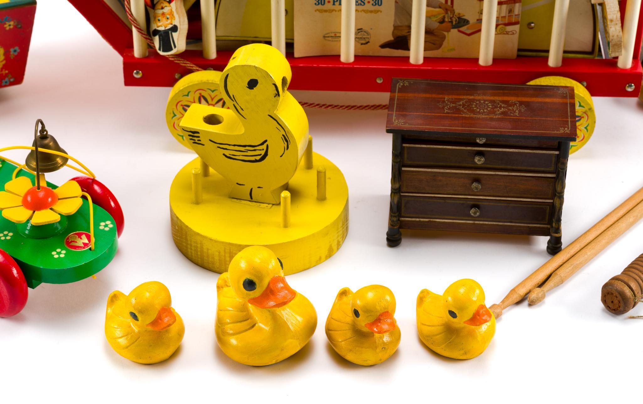 Vintage Toys Incl. Fisher Price Circus Wagon