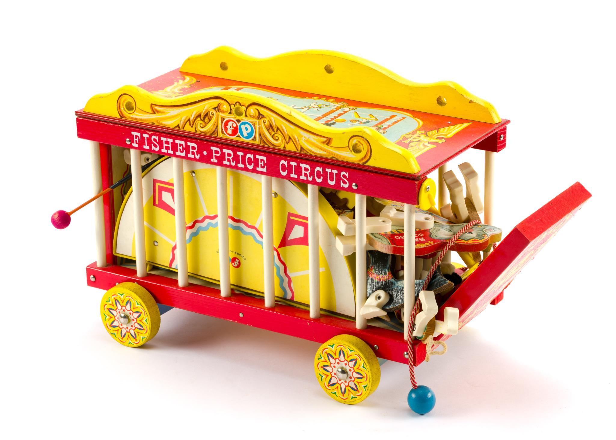 Vintage Toys Incl. Fisher Price Circus Wagon