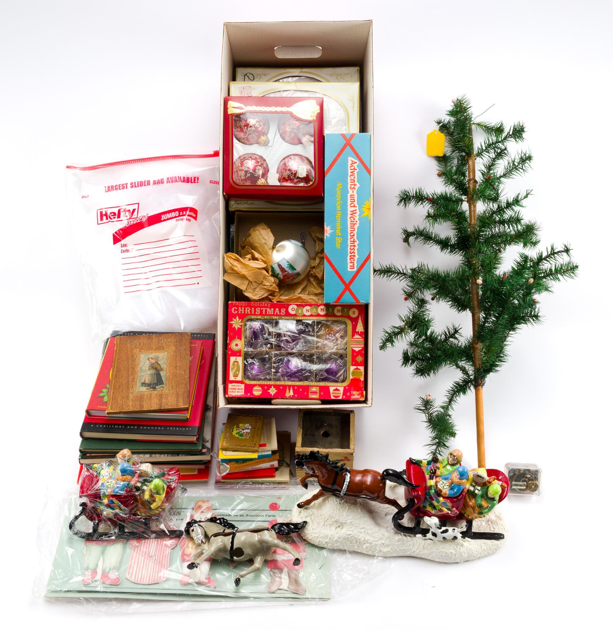 Vintage Christmas Incl. Shiny Brite Ornaments