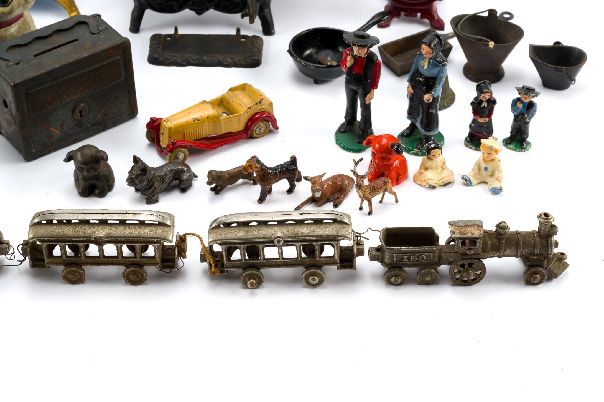 Cast Iron Banks, Toys, and Figures