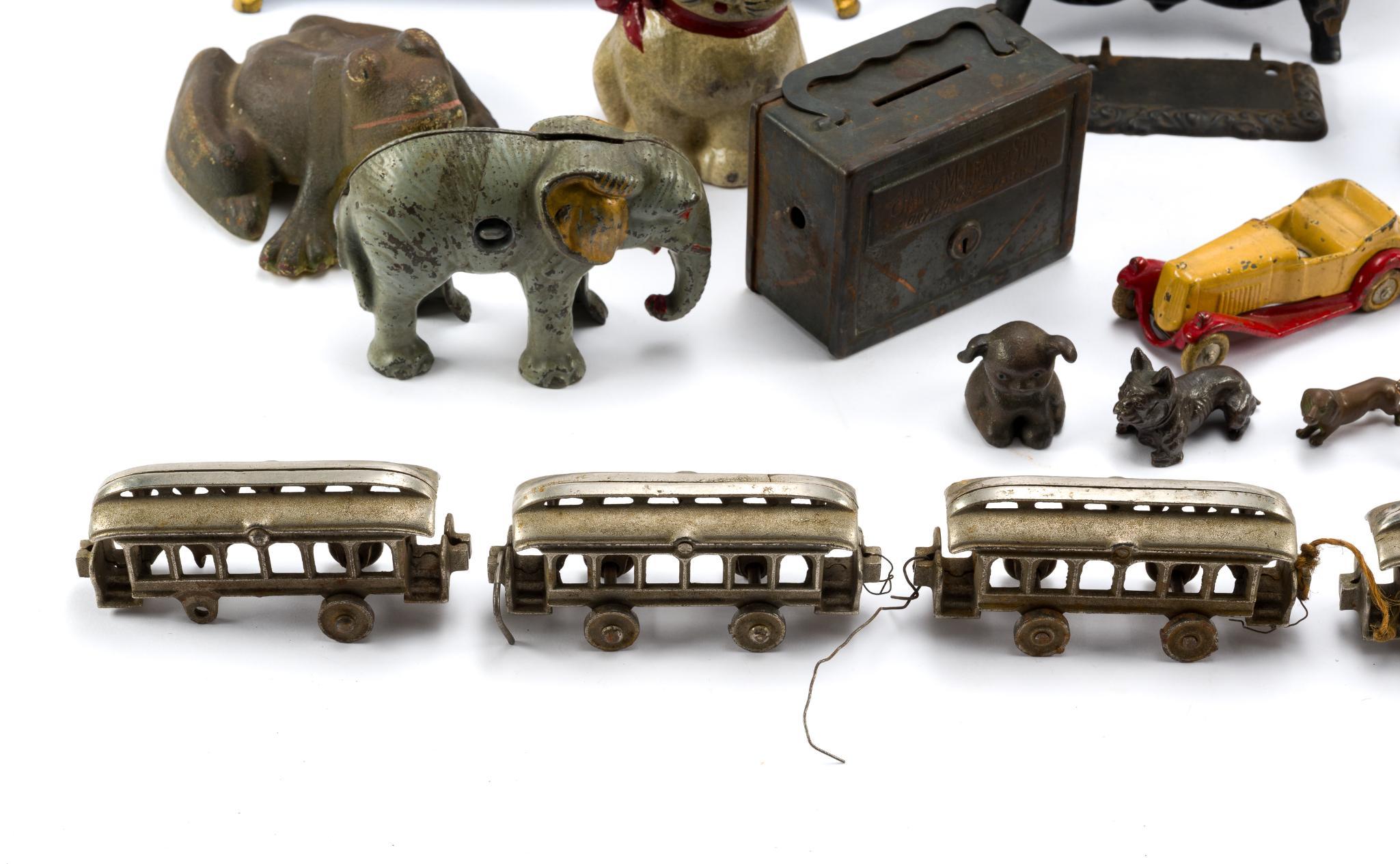 Cast Iron Banks, Toys, and Figures
