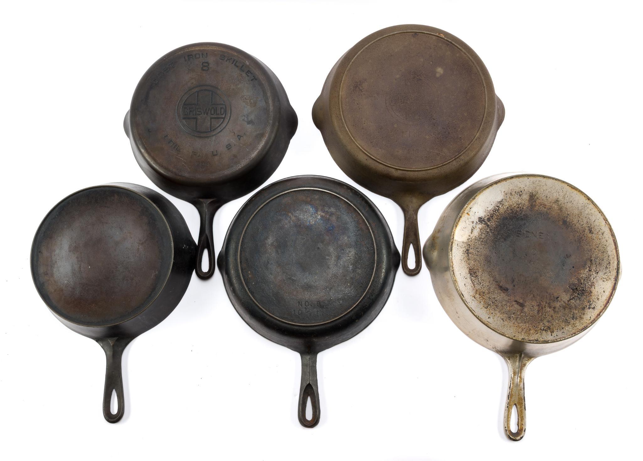 Vintage Cast Pans Incl. Griswold No. 3 and No. 8