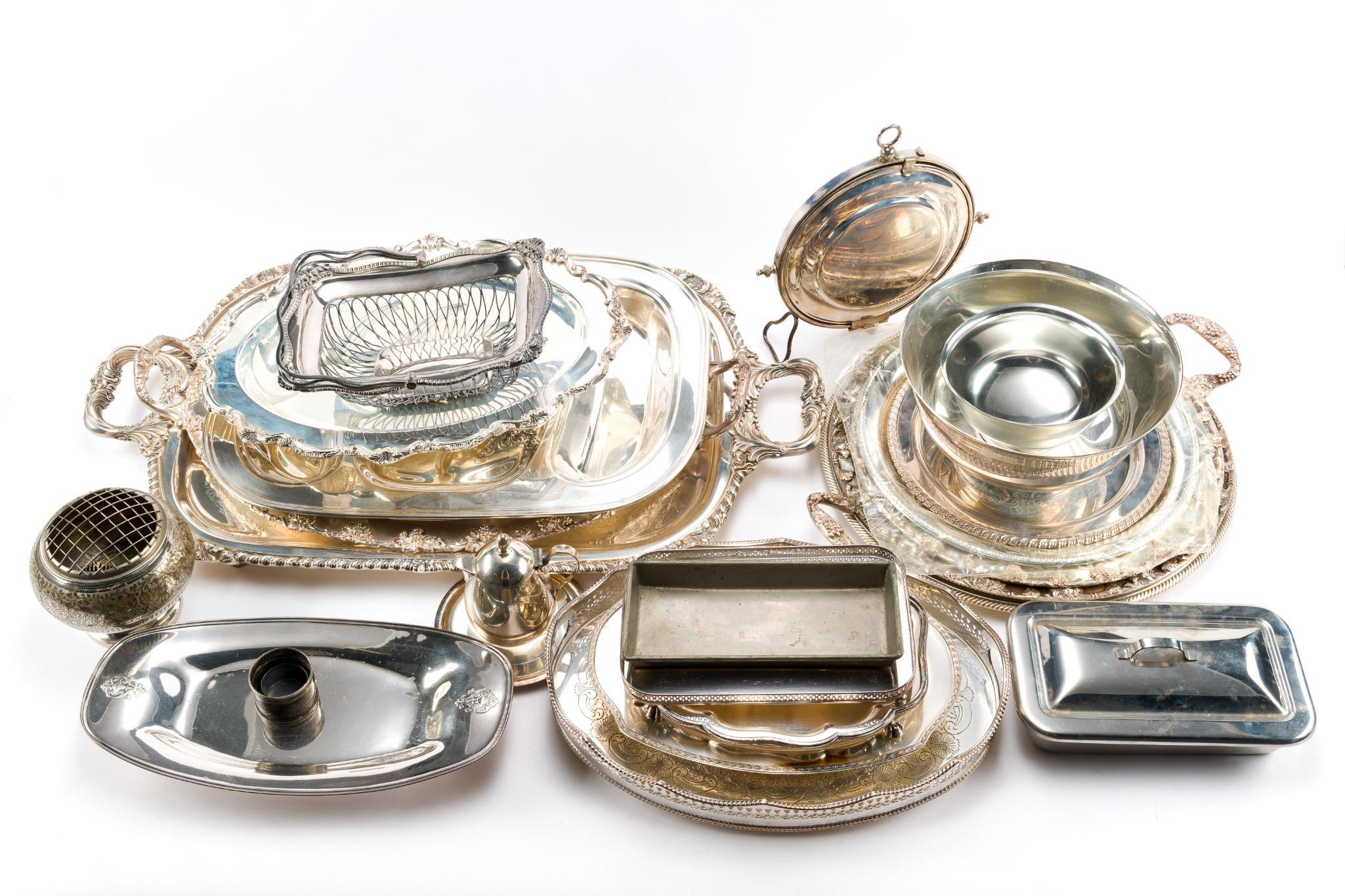 Silverplate Antique Serving Dishes