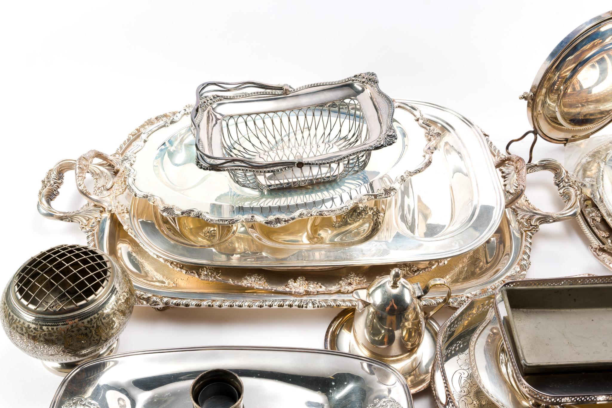 Silverplate Antique Serving Dishes