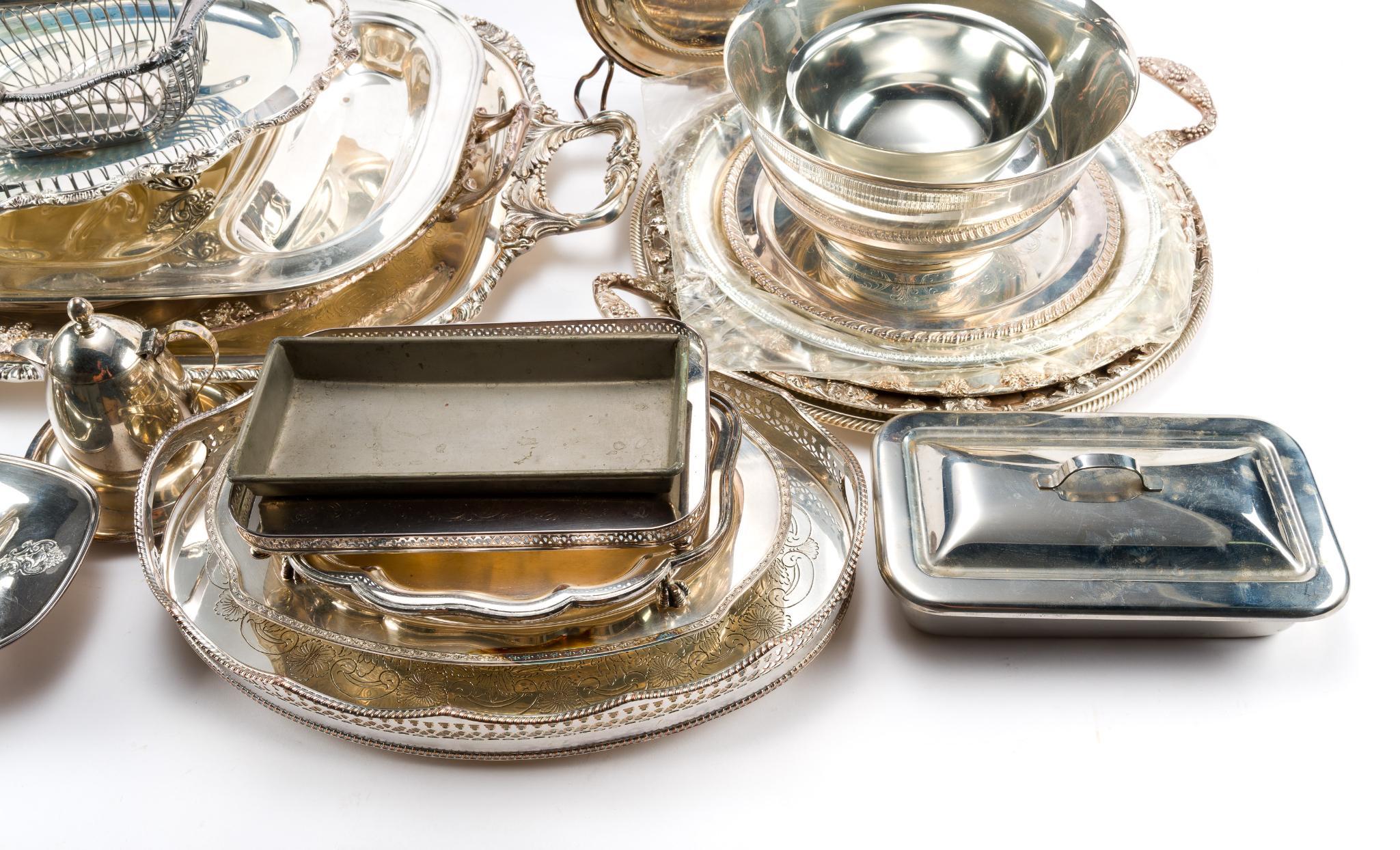 Silverplate Antique Serving Dishes