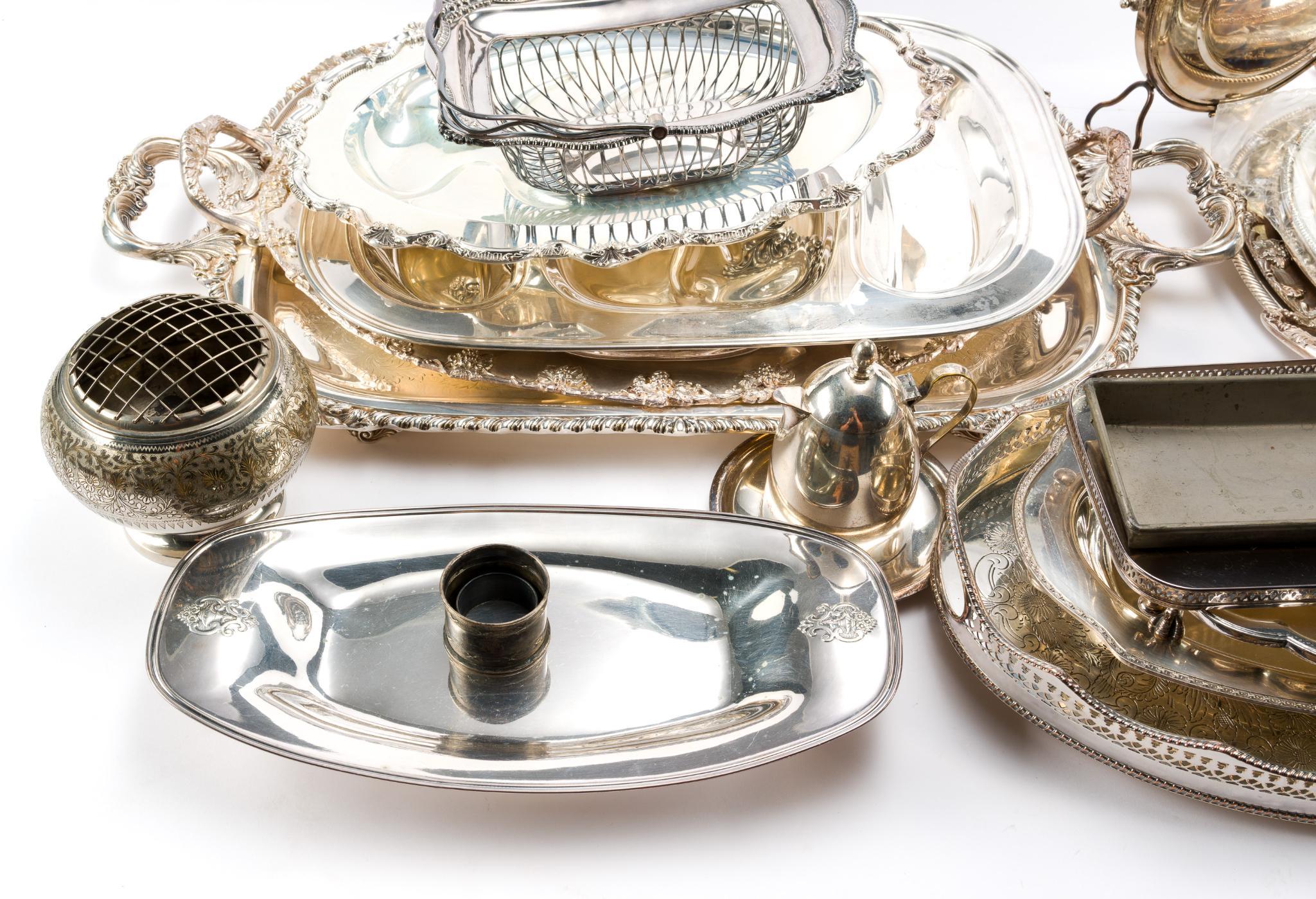 Silverplate Antique Serving Dishes