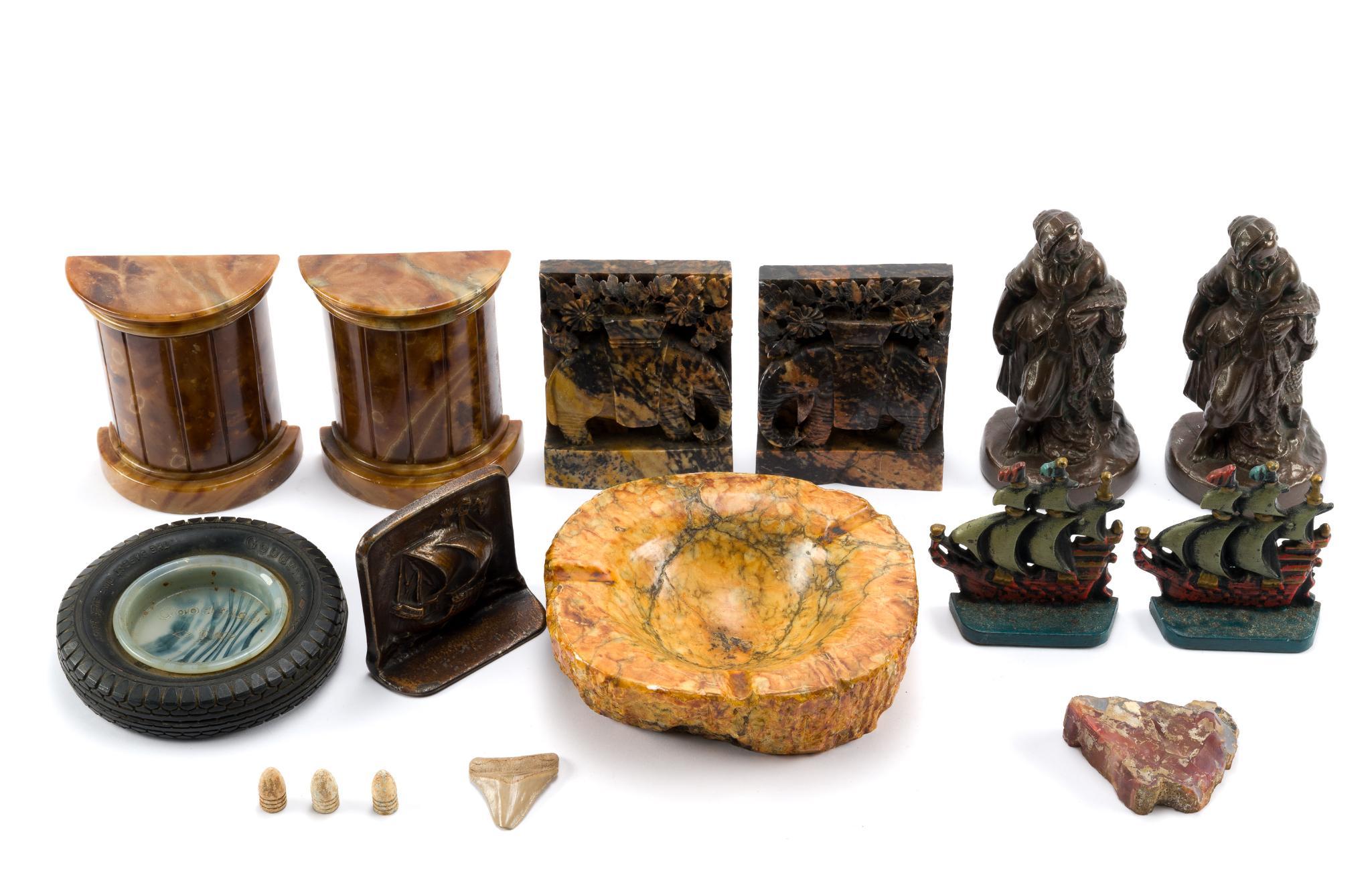 Glass, Alabaster, Bronze, and Cast-Iron Objects