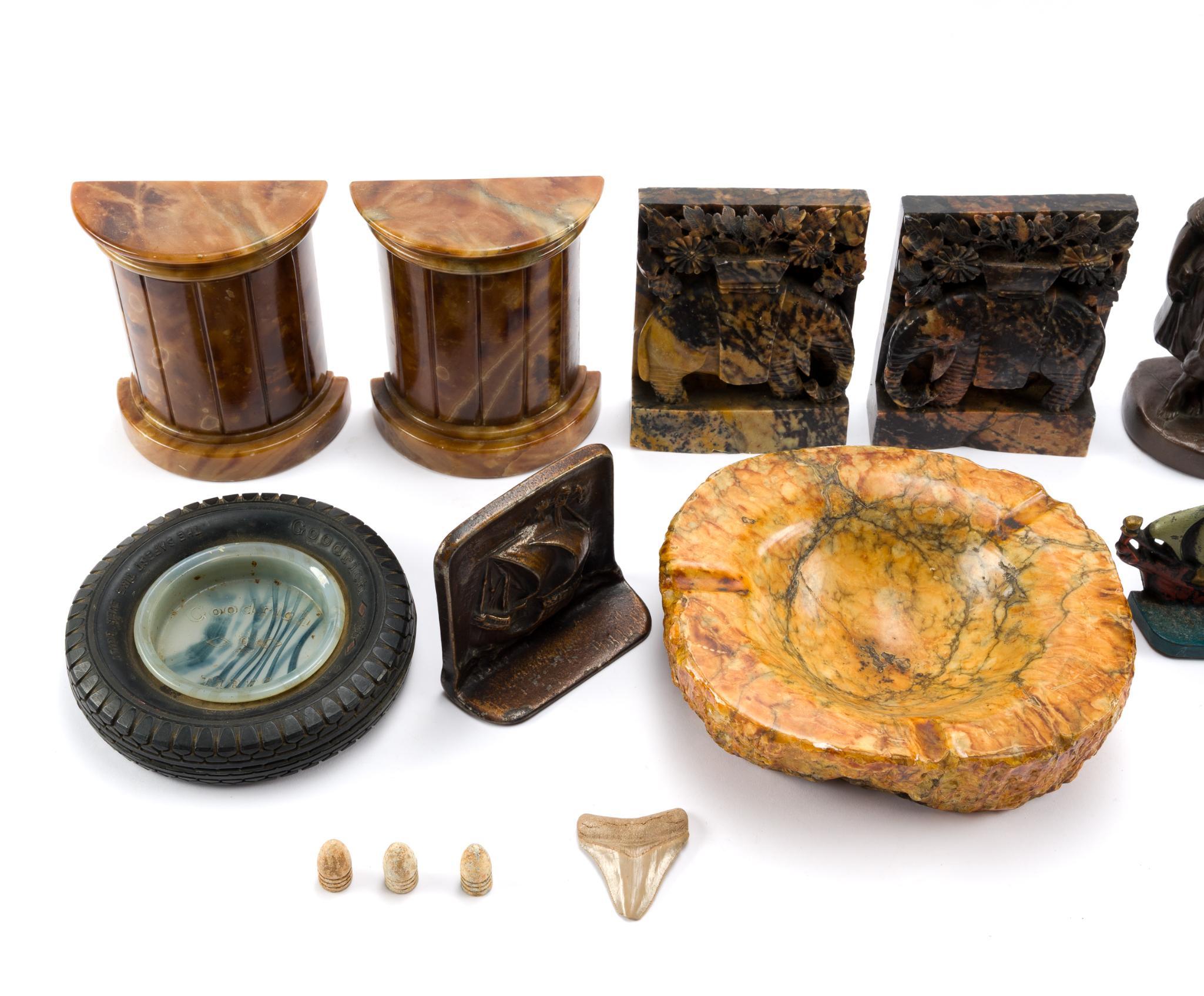 Glass, Alabaster, Bronze, and Cast-Iron Objects