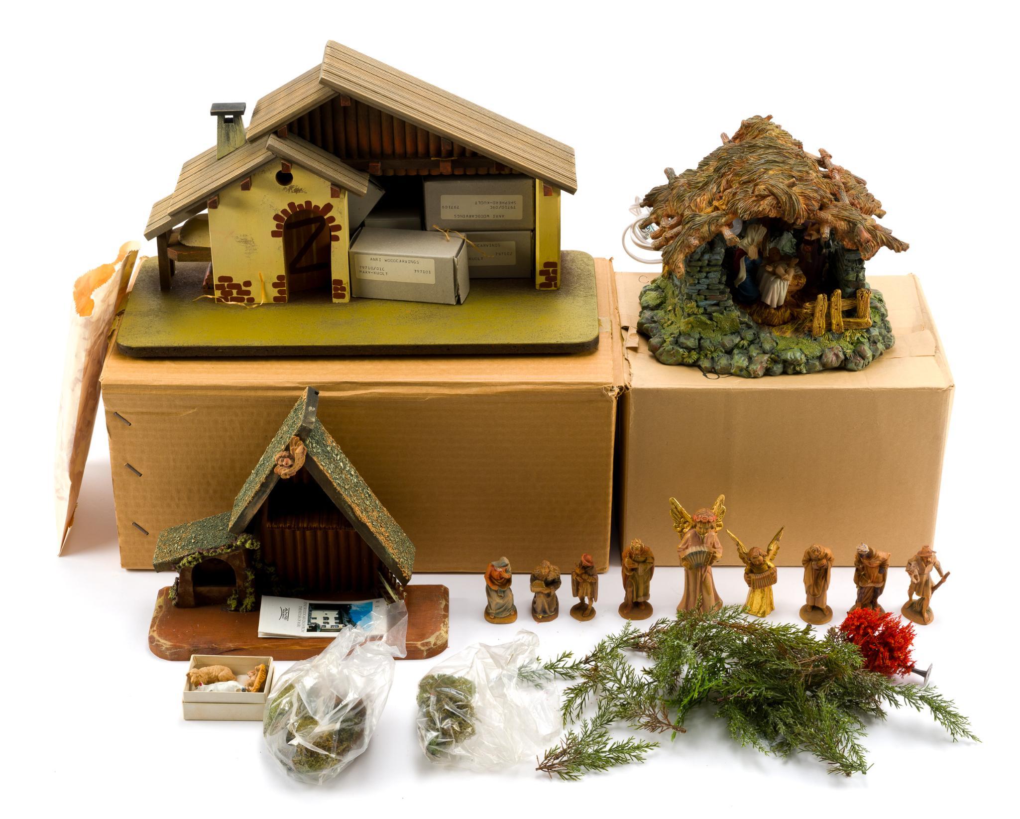 Anri Christmas Nativity Set Incl. 11 Wooden Anri Figures