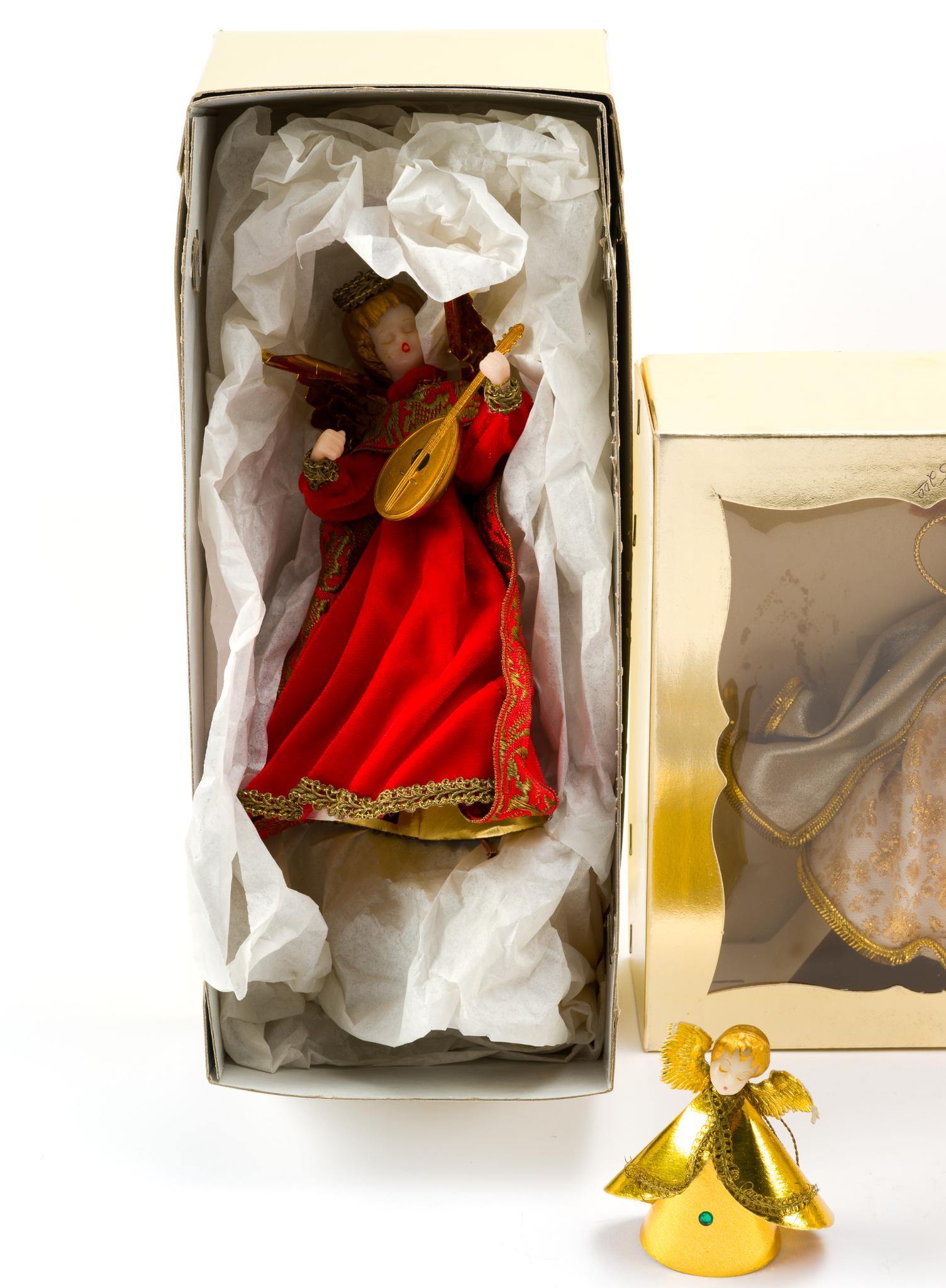 Antique West-German Angel Tree Toppers