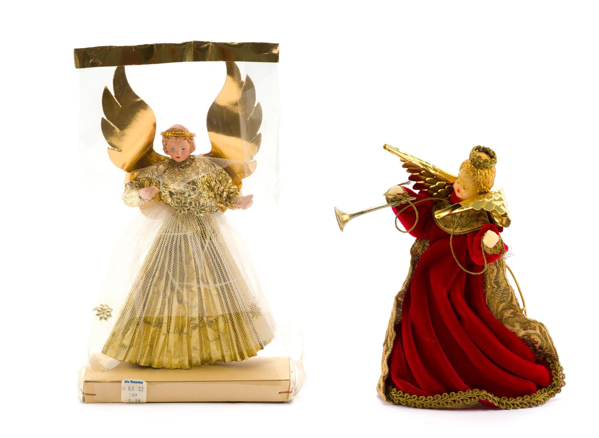Antique West-German Angel Tree Toppers