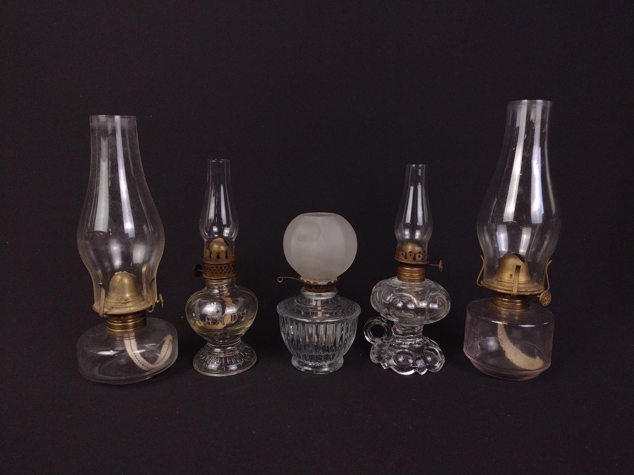 9 Vintage Oil Lamps