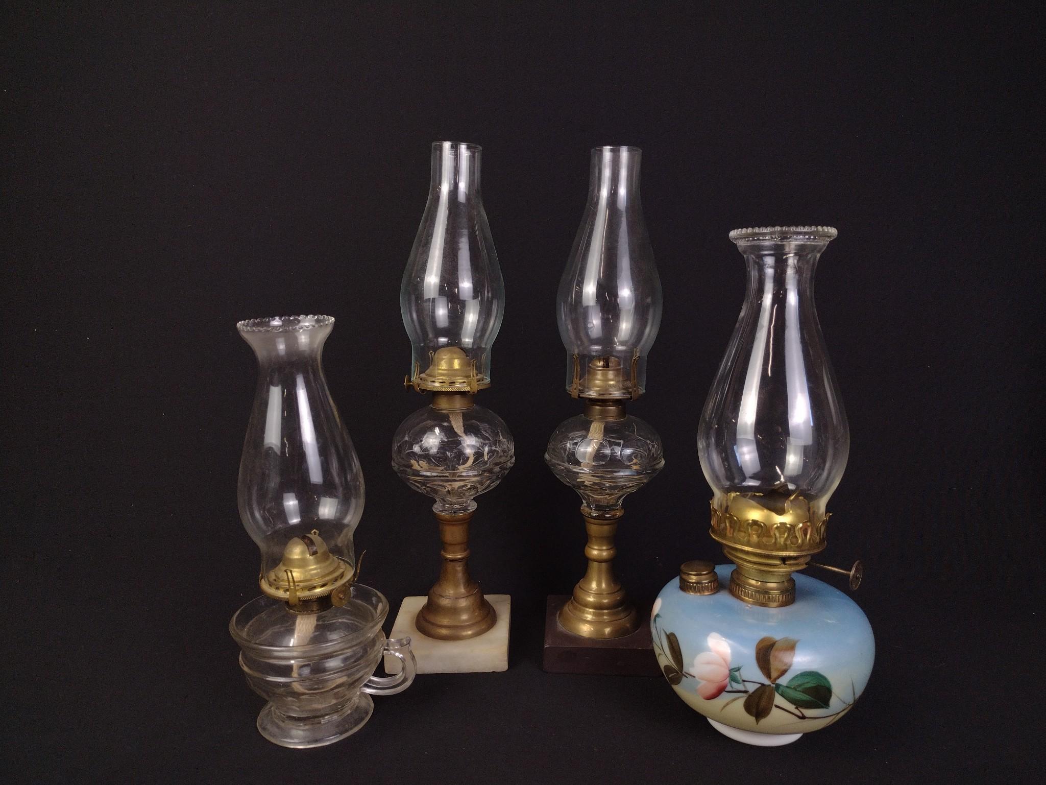 9 Vintage Oil Lamps