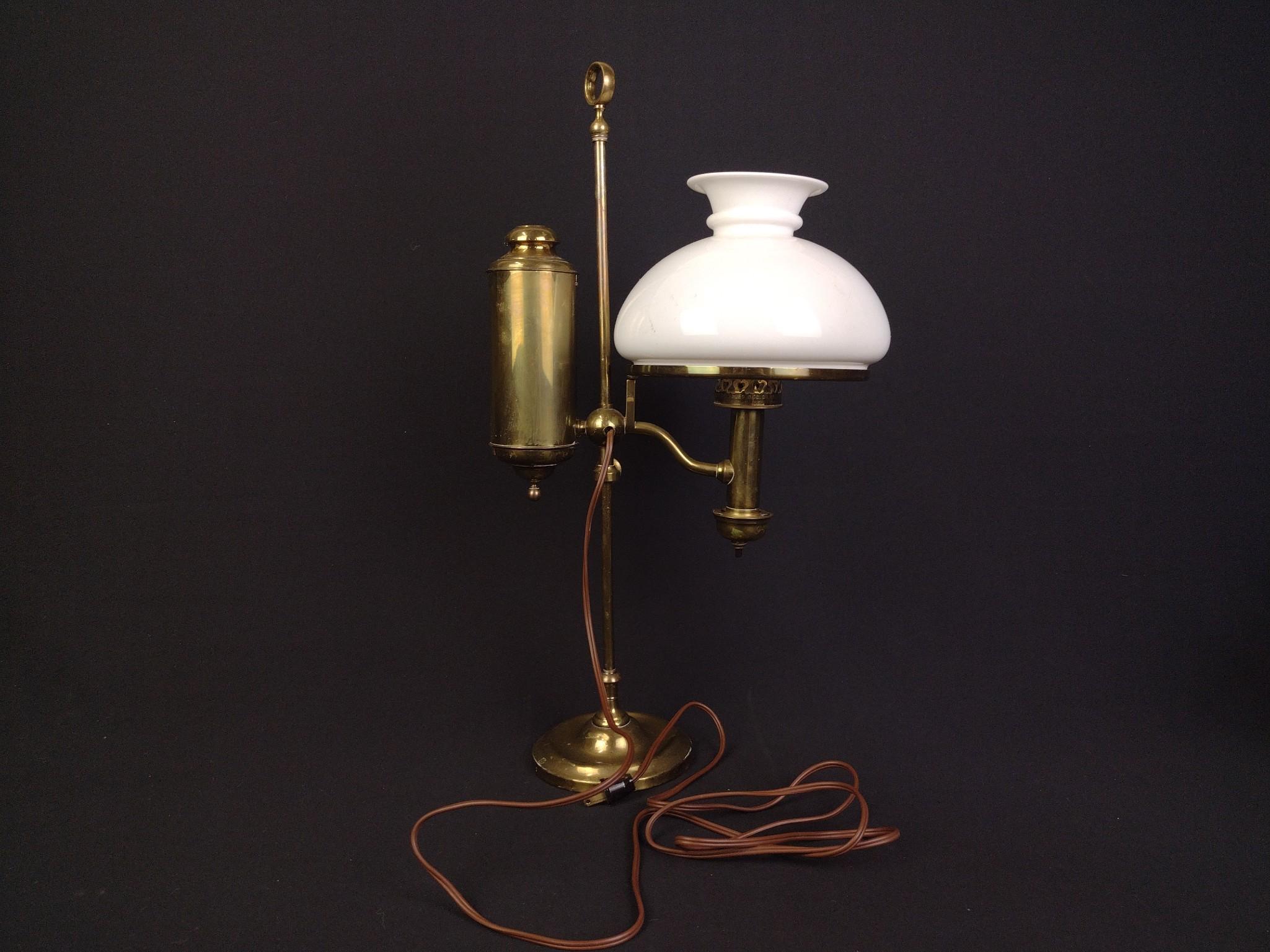 Vintage Brass Student Lamp