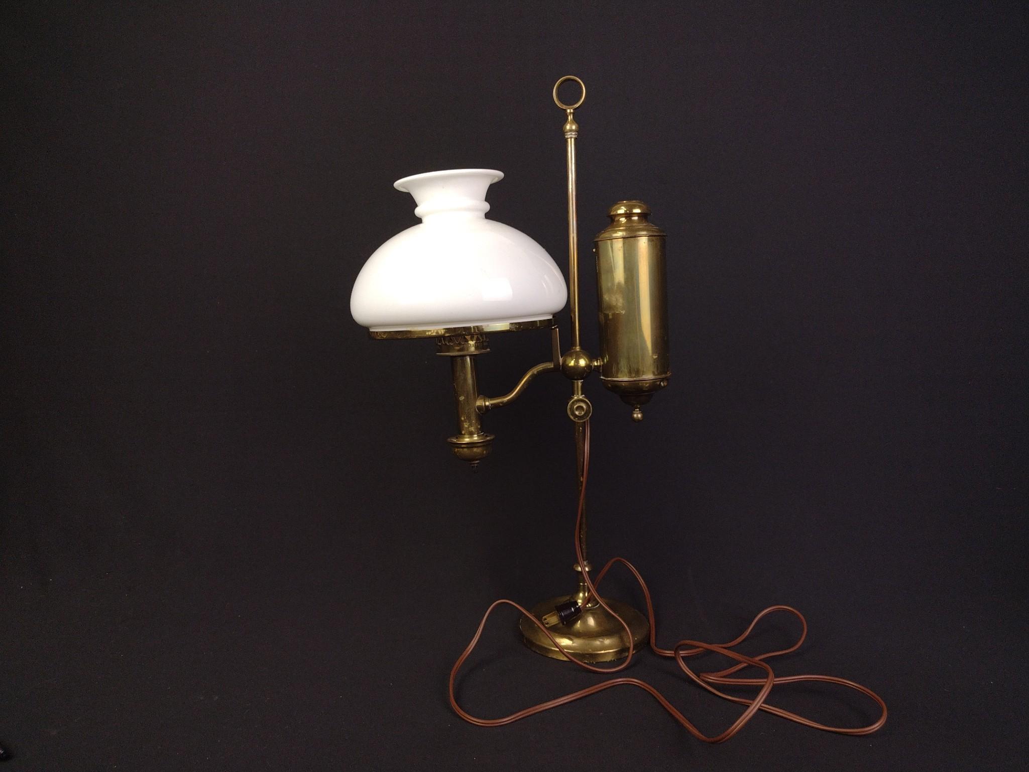Vintage Brass Student Lamp