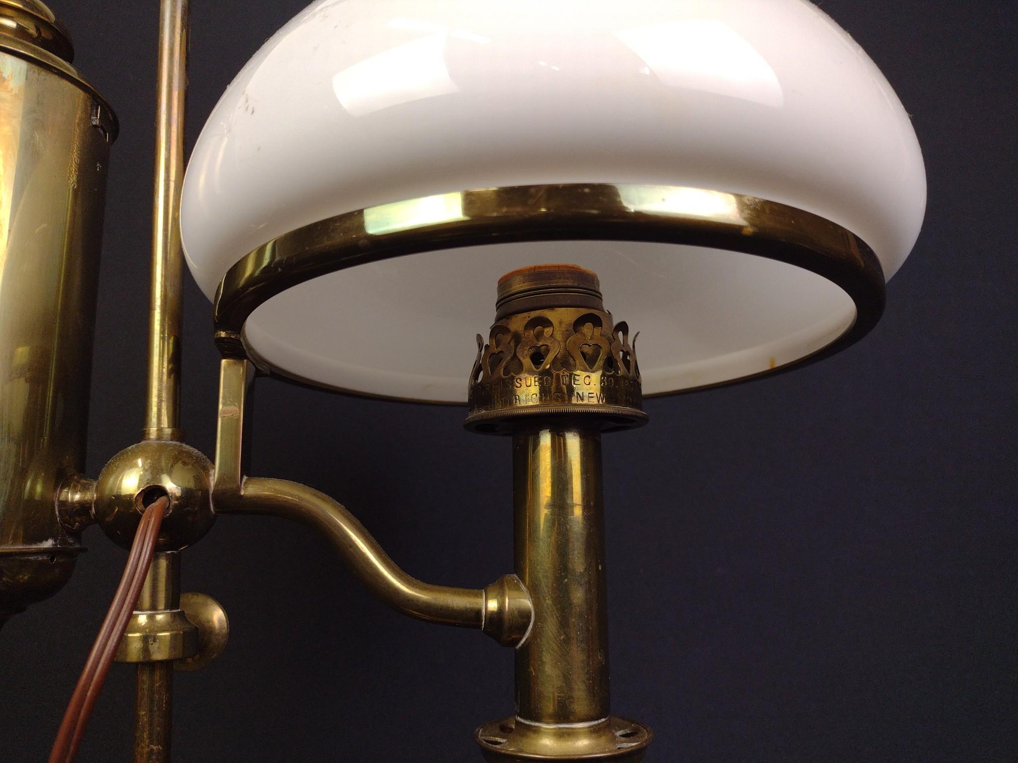 Vintage Brass Student Lamp