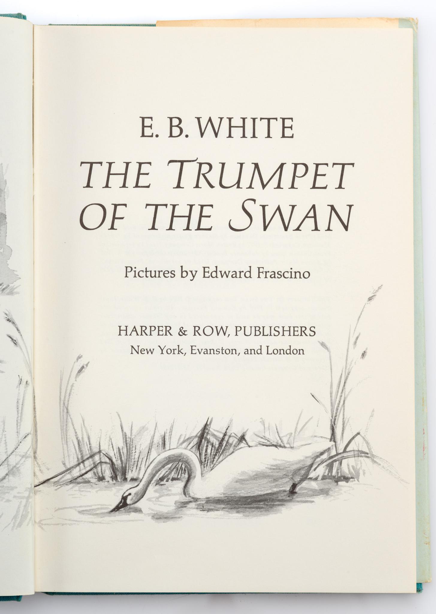 First Edition of The Trumpet of the Swan by E. B. White