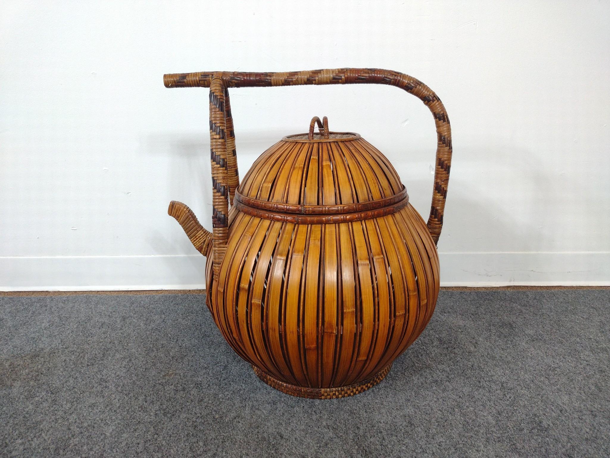 Vintage Chinese Lidded Wedding Basket