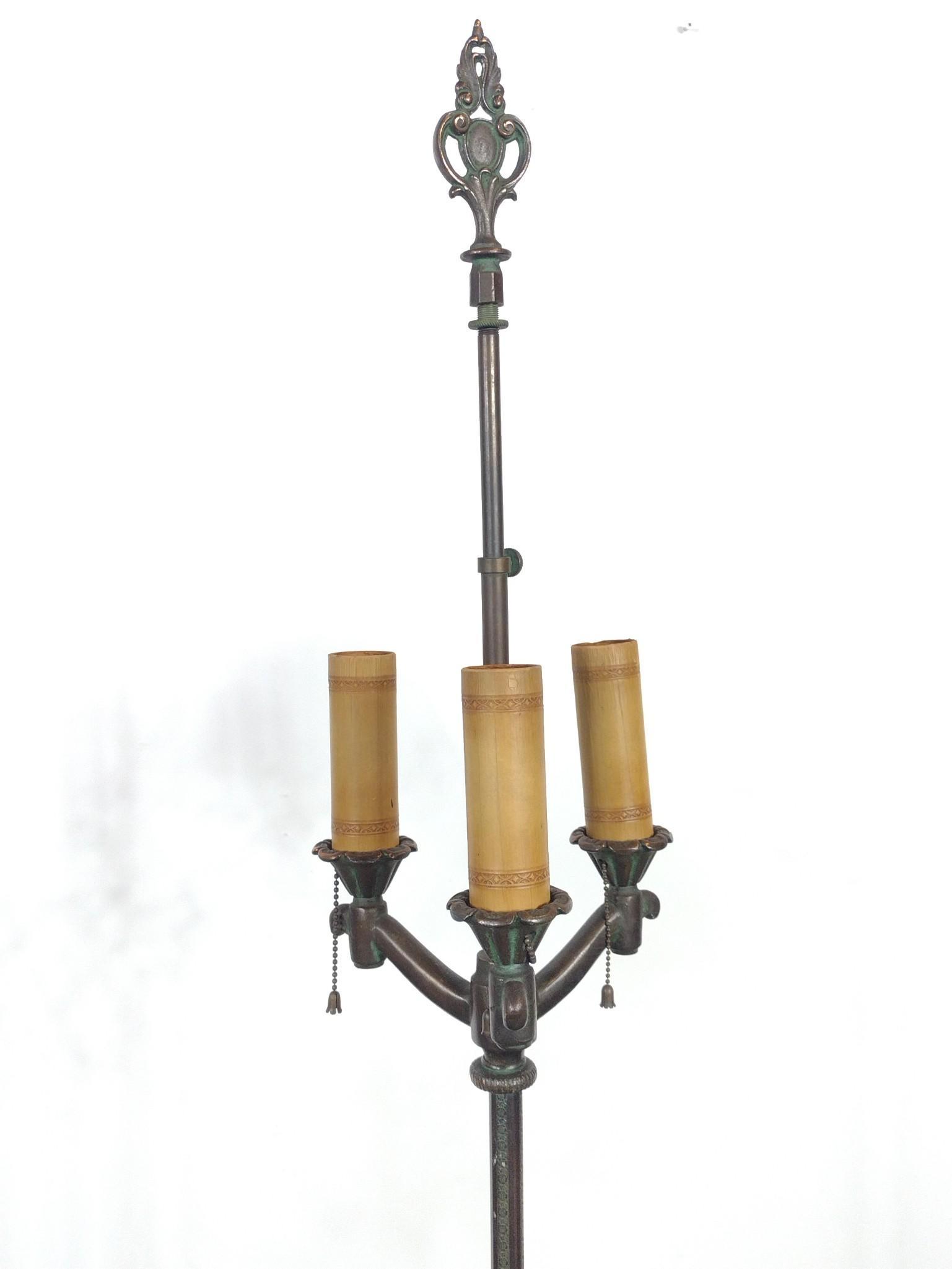 2 Vintage Metal Floor Lamps Incl. Rembrandt