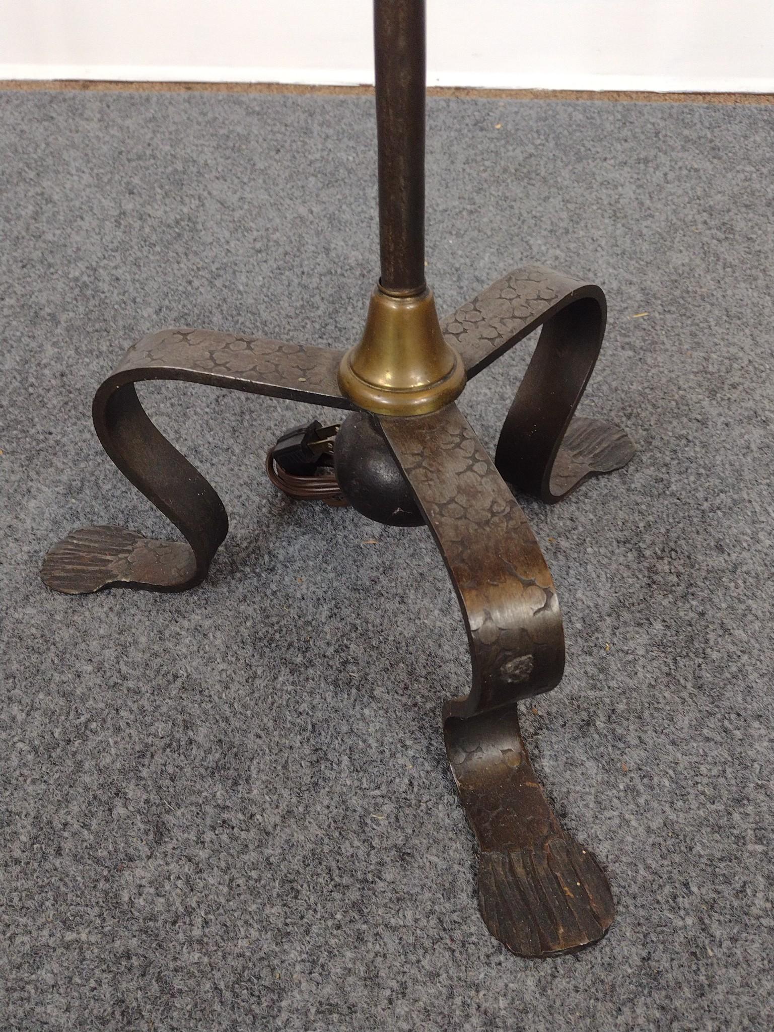 2 Vintage Metal Floor Lamps Incl. Rembrandt