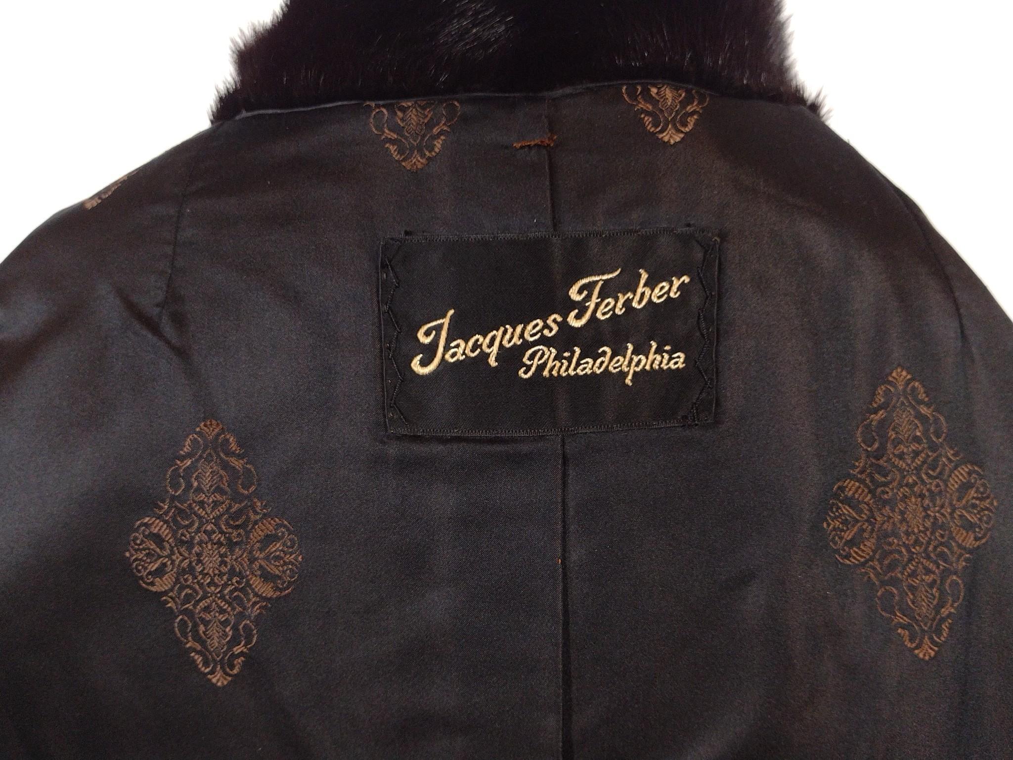 Vintage Jacques Feber Persian Lamb Coat with Fur Collar
