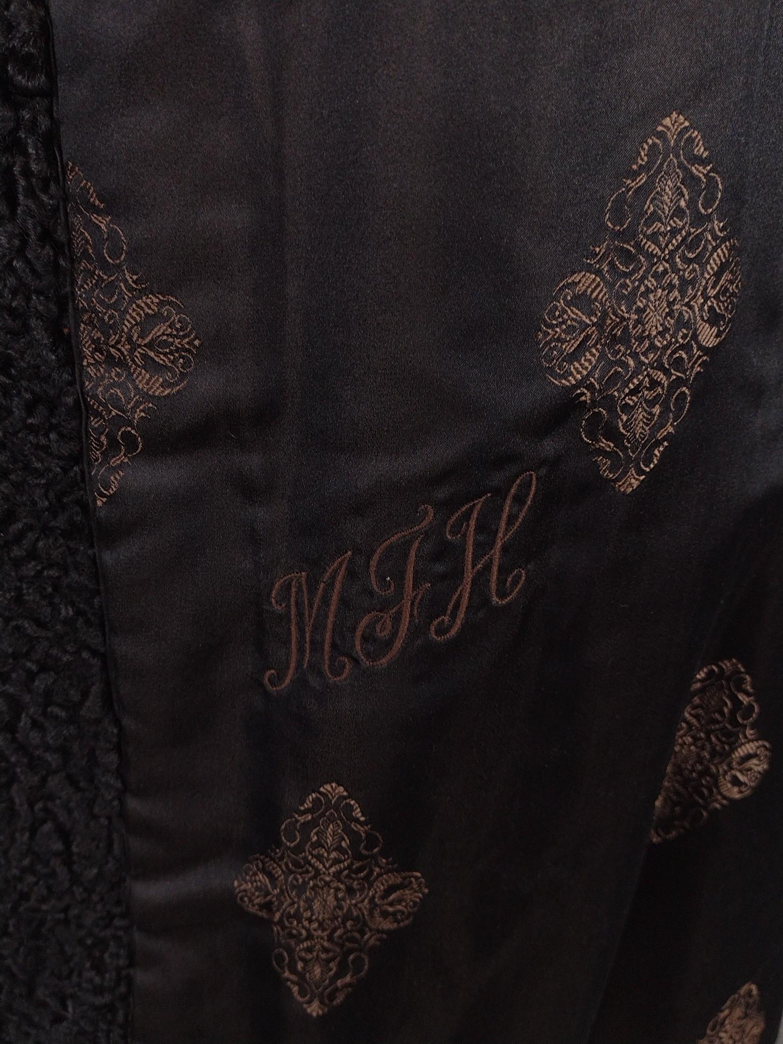 Vintage Jacques Feber Persian Lamb Coat with Fur Collar