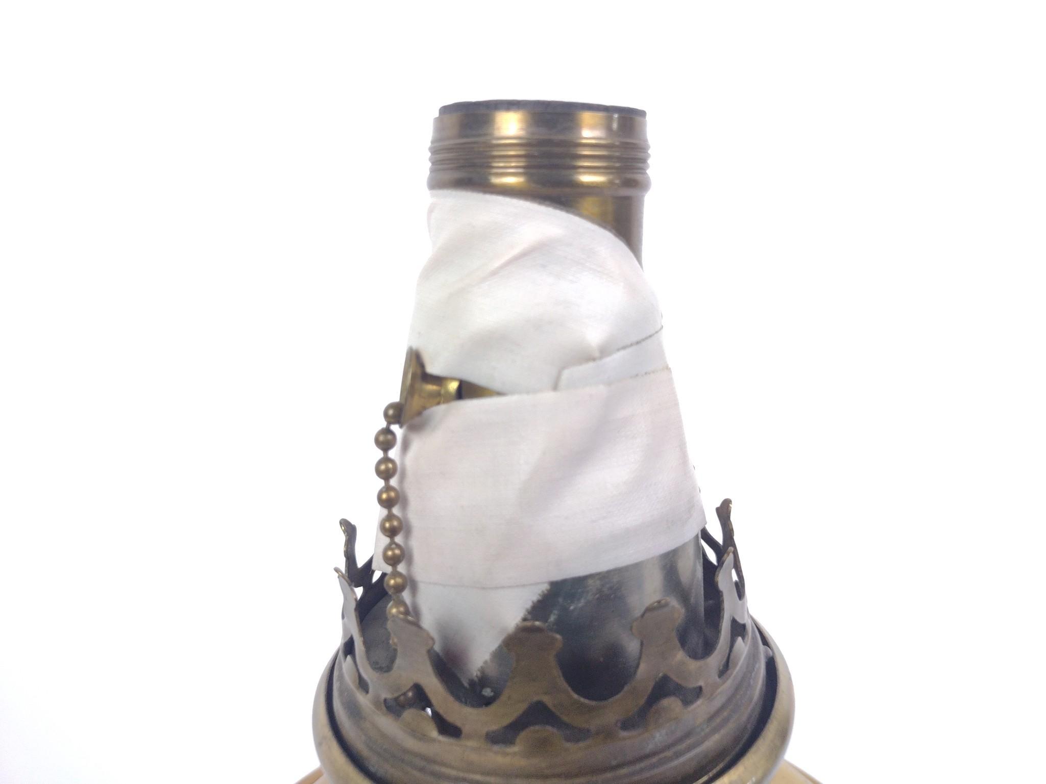 Gone with the Wind Red Satin Glass Lamp