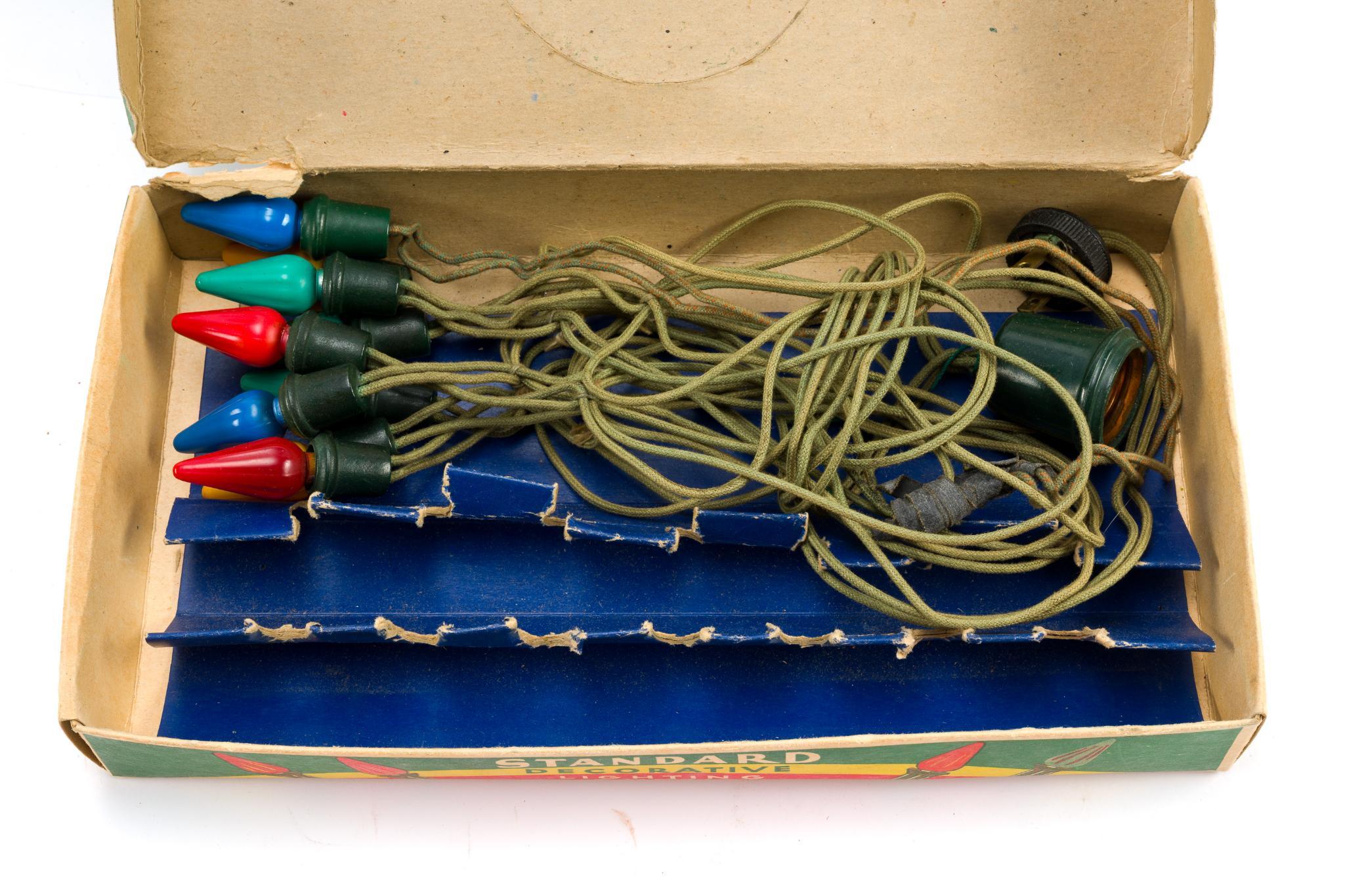 Vintage Christmas Decorations Incl. Santa-Glo