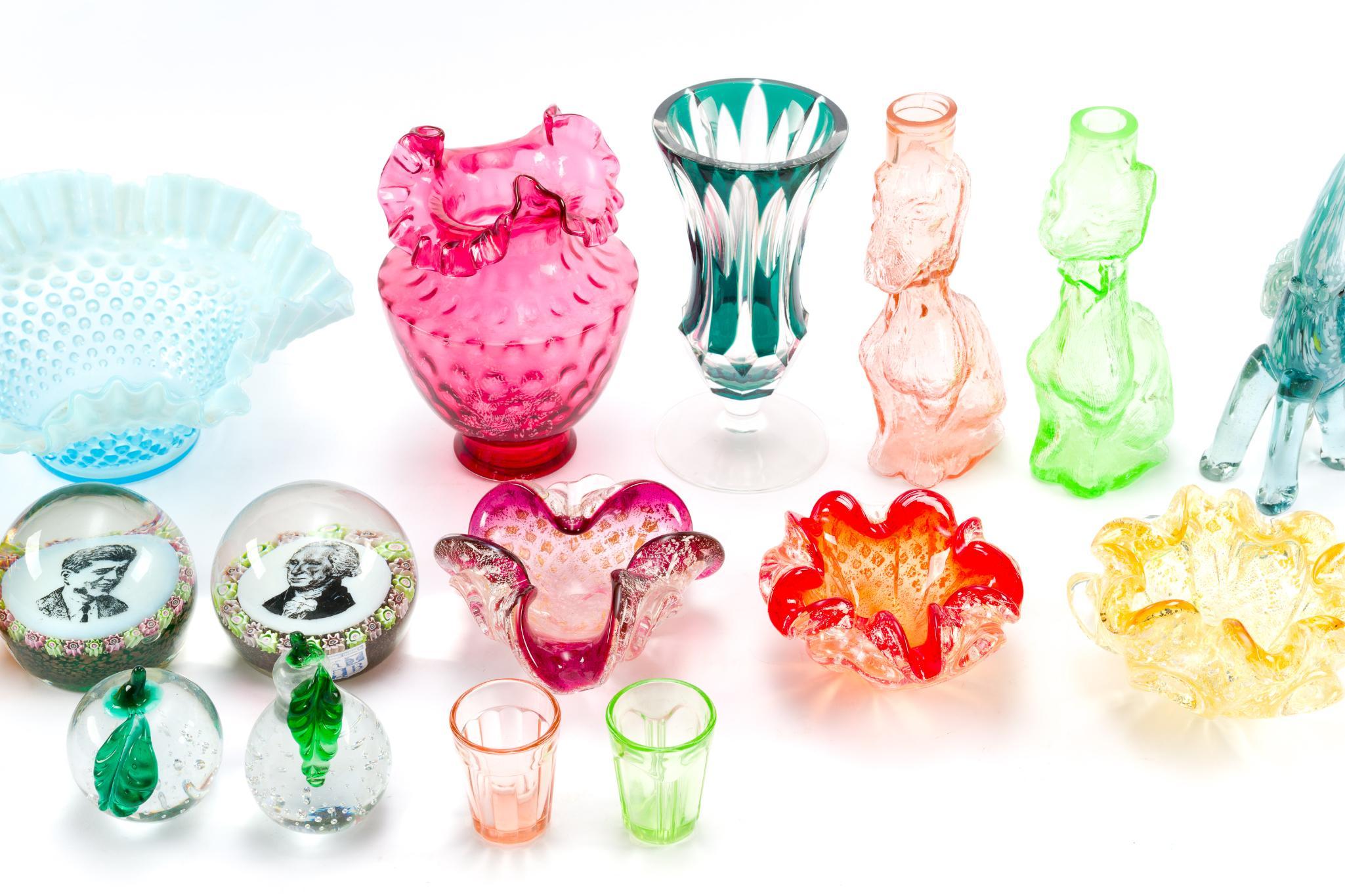 Murano, Paperweights, Colored and Novelty Glass